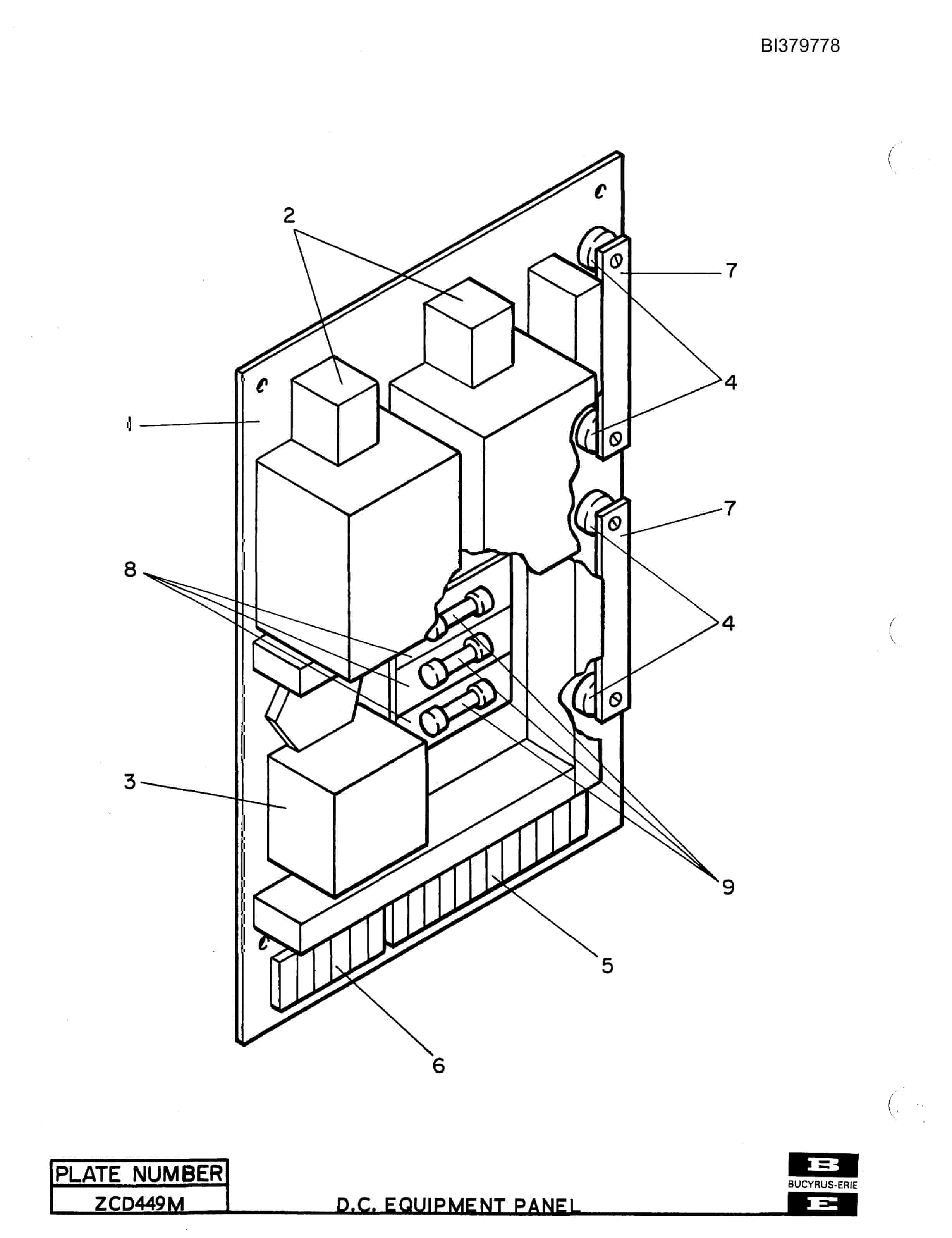 Bucyrus 480-W Walking Dragline Parts Catalog BI379778-4