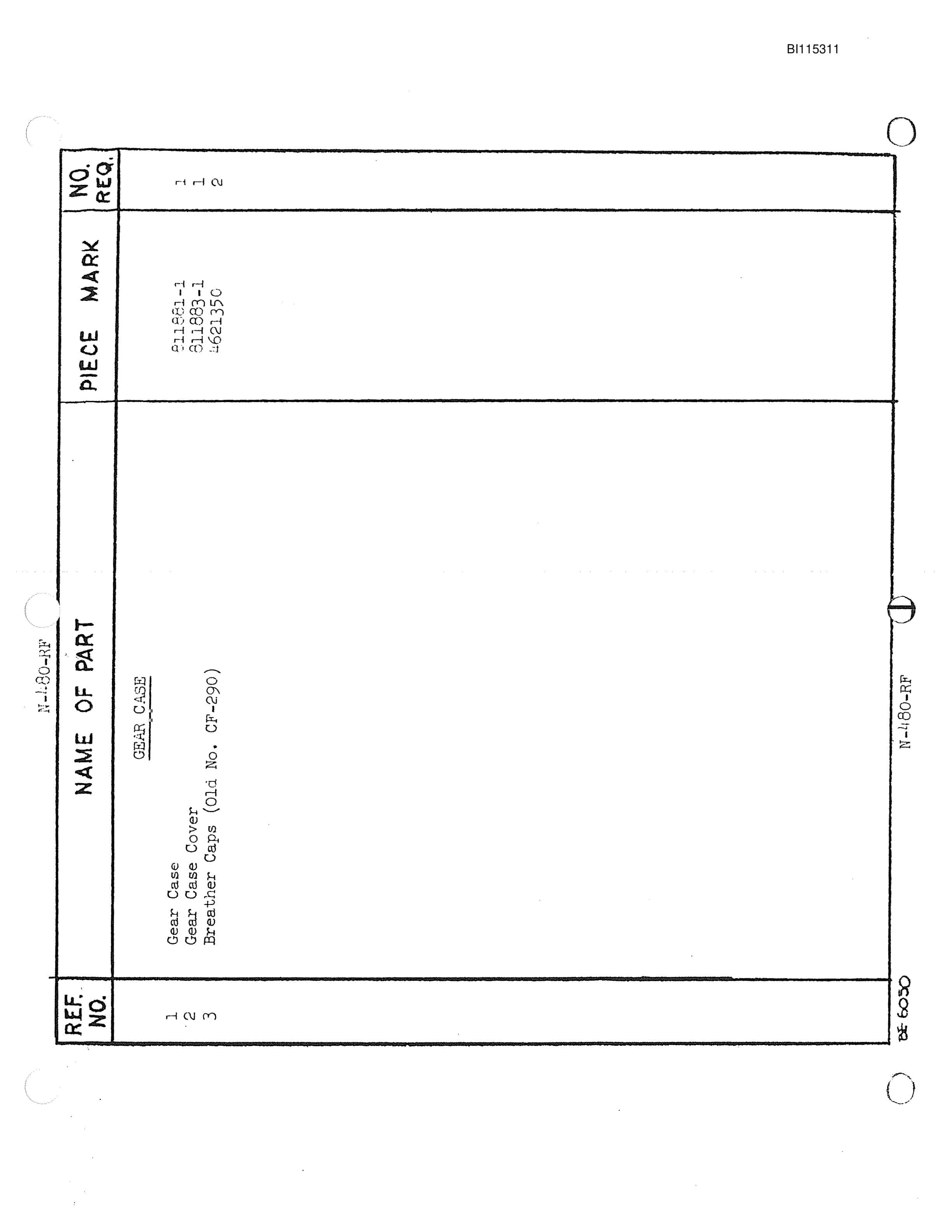 Bucyrus 480W Walking Dragline Parts Catalog BI115311-3