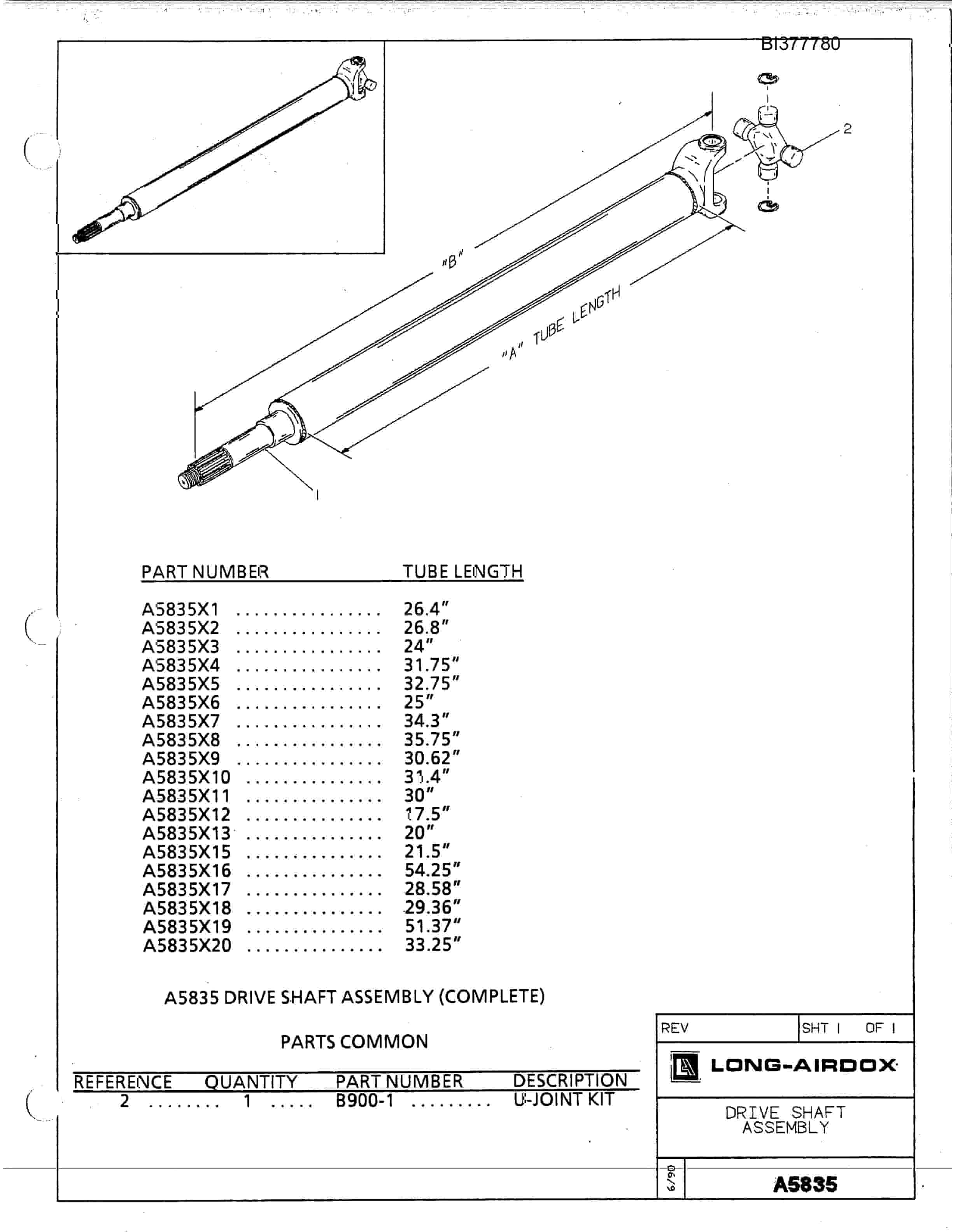 Bucyrus 488-2299, 2300 Parts Catalog BI377780-4