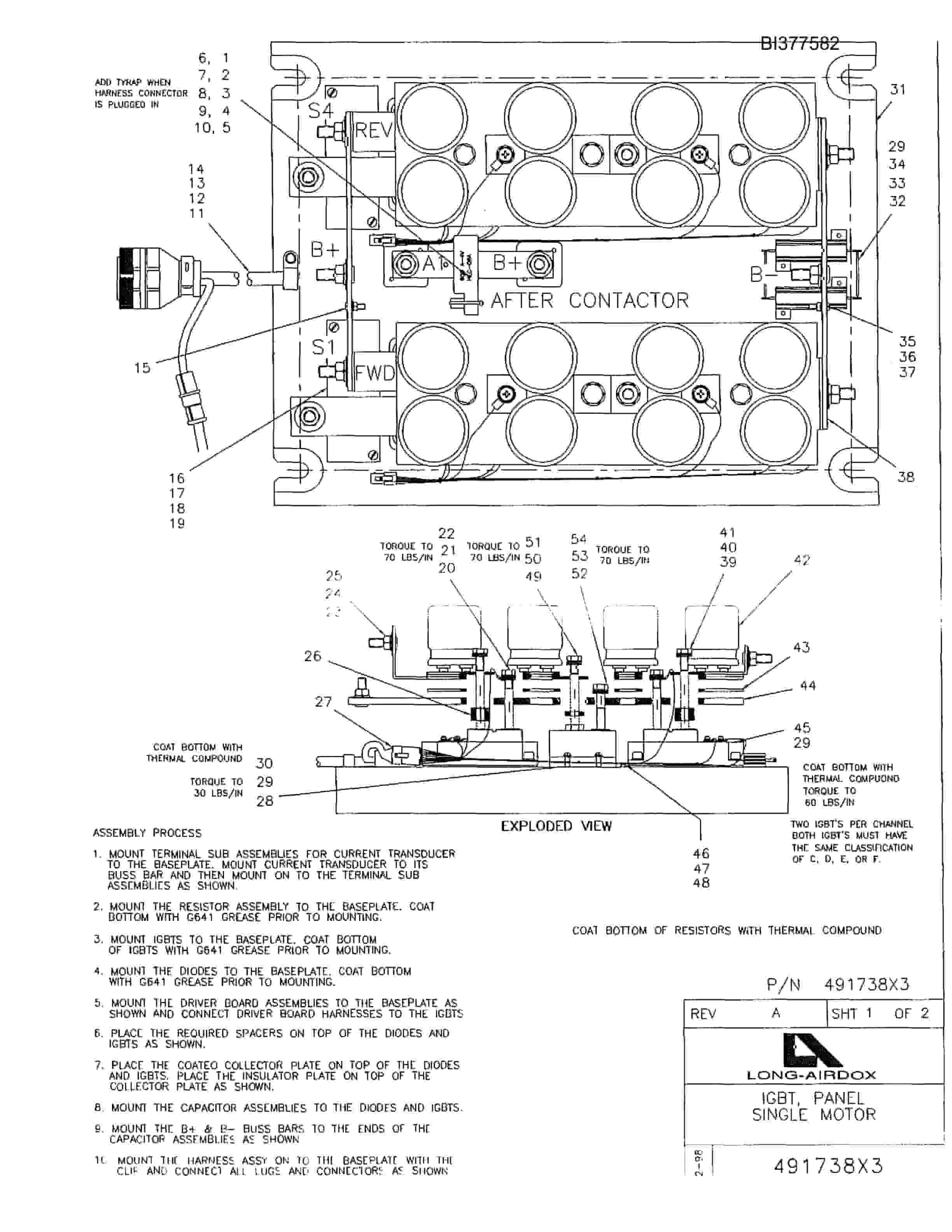 Bucyrus 488-2417 Un-A-Trac Parts Catalog BI377582-2