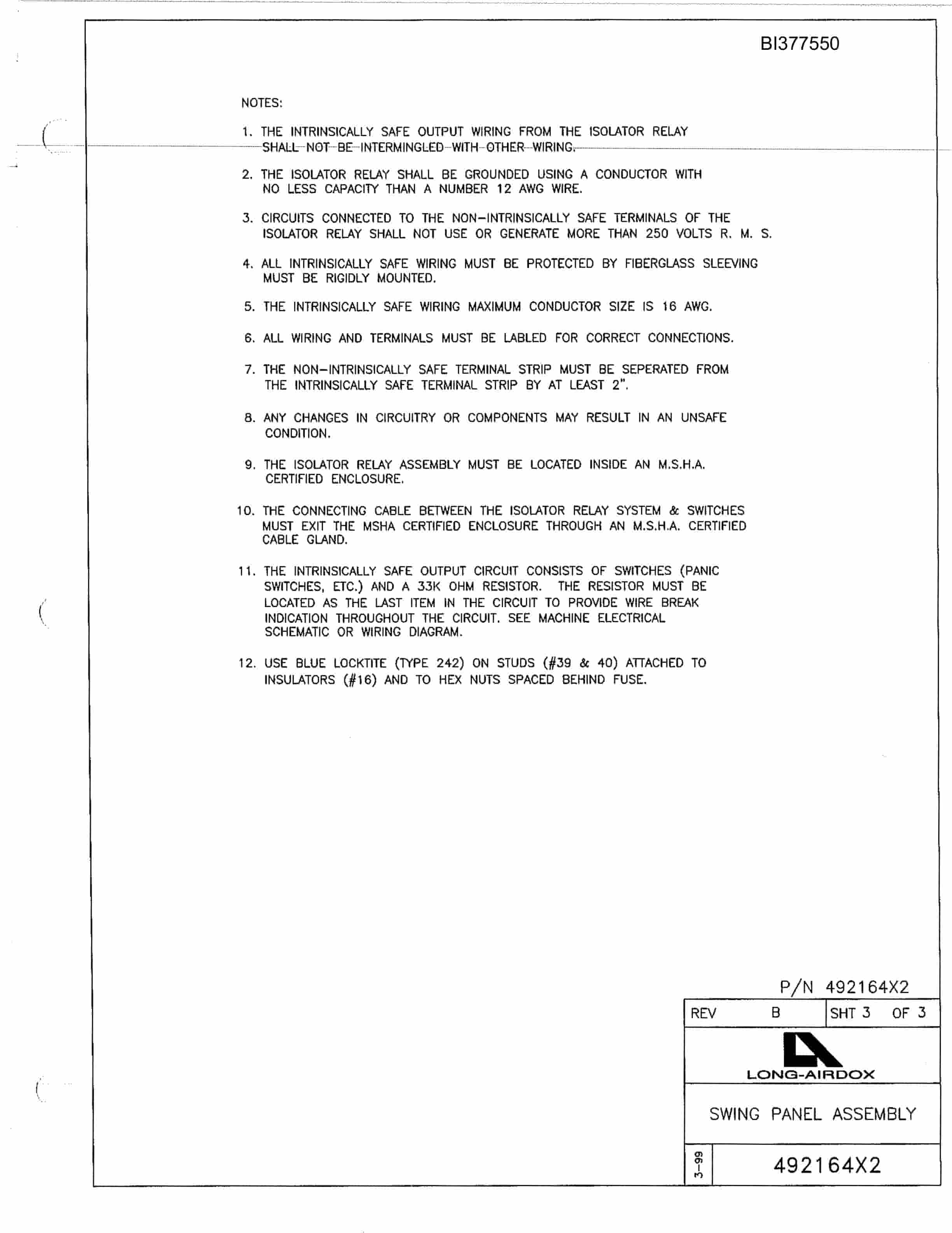 Bucyrus 488-2432 Un-A-Trac Parts Catalog BI377550-2