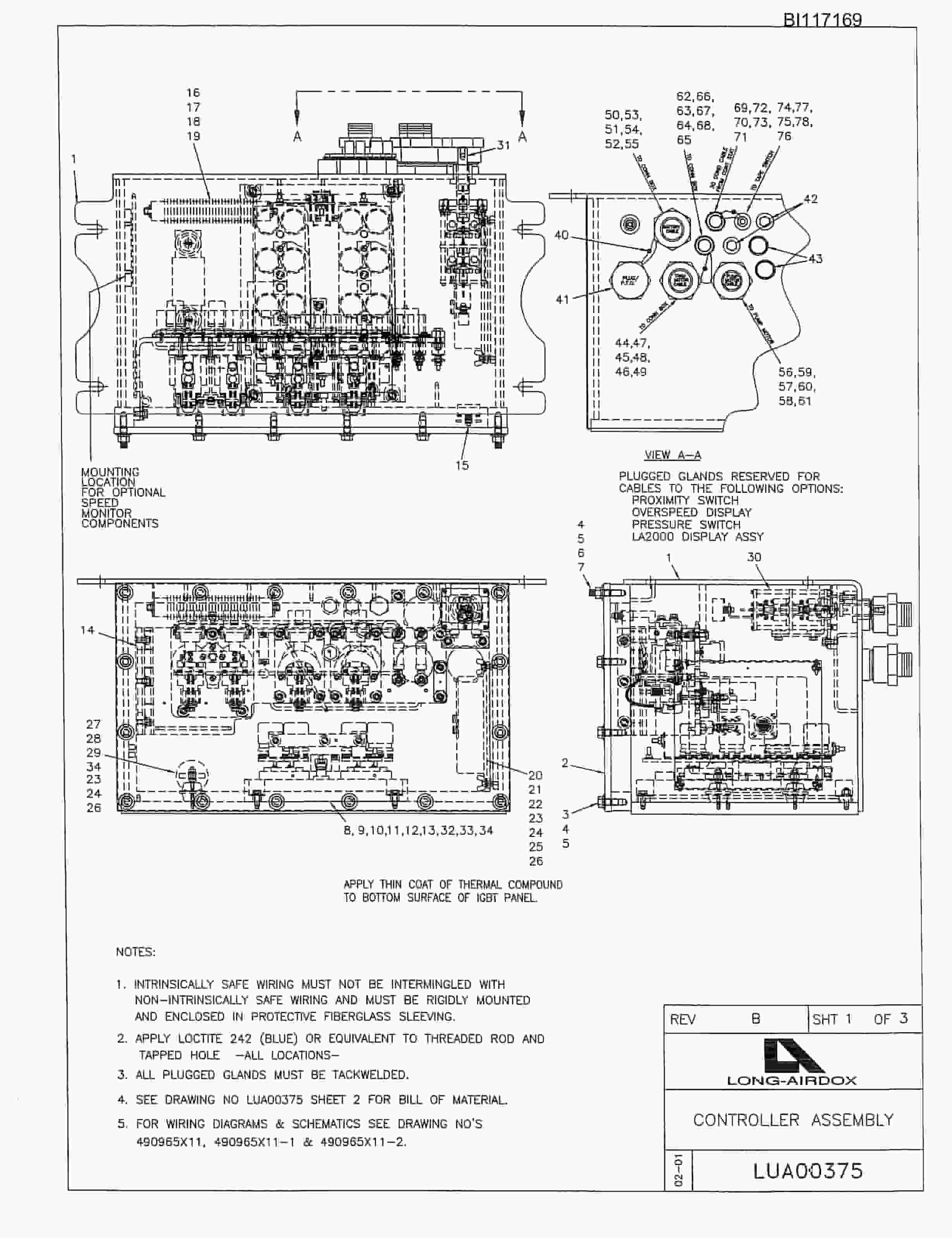Bucyrus 488-2442 Parts Manual BI117169-2