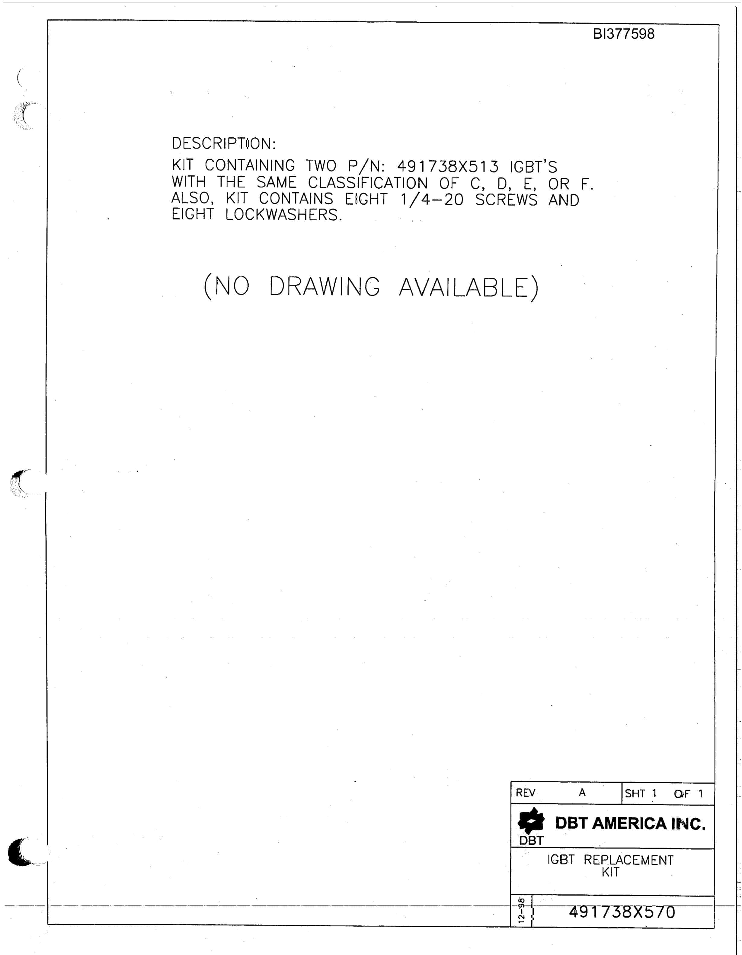 Bucyrus 488-2486 Un-A-Trac Parts Catalog BI377598-2