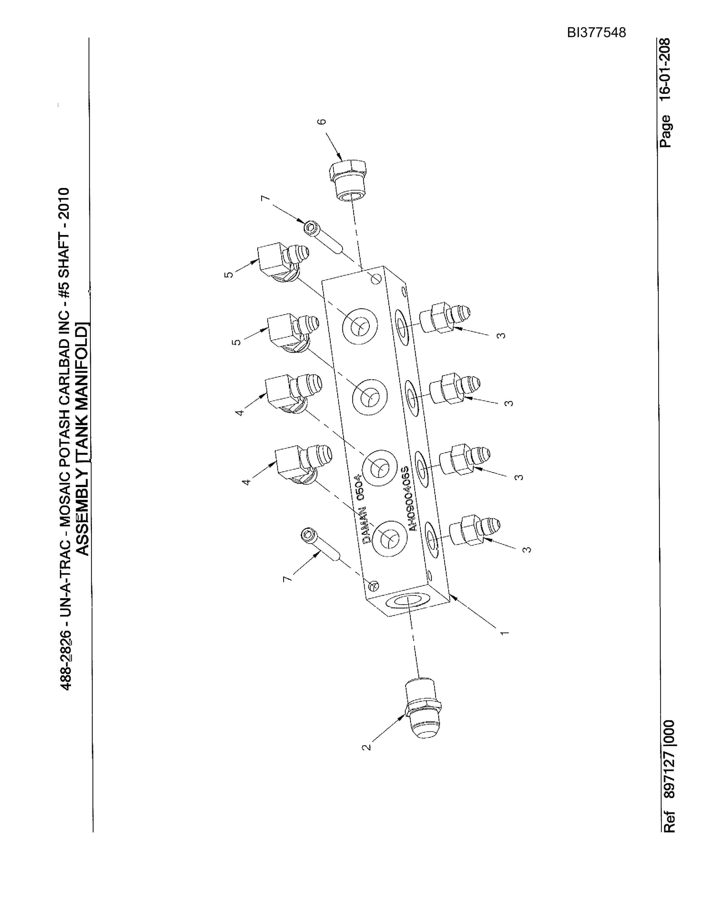 Bucyrus 488-2826 Un-A-Trac Parts Catalog BI377548-4