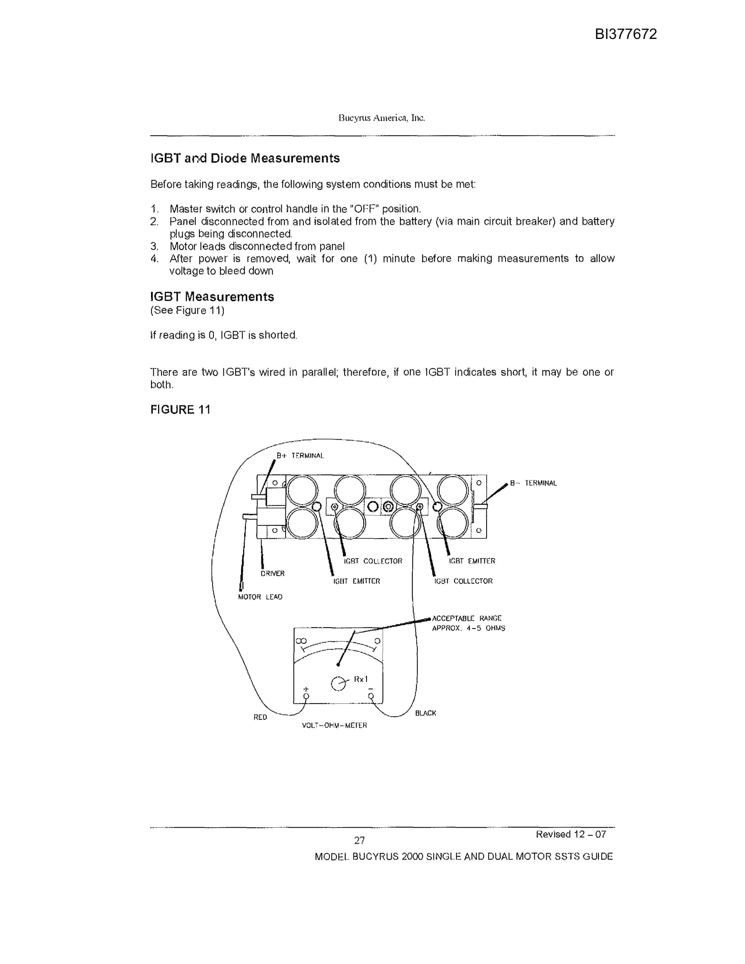 Bucyrus 488-4037 Un-A-Trac Technical Manual BI377672-2