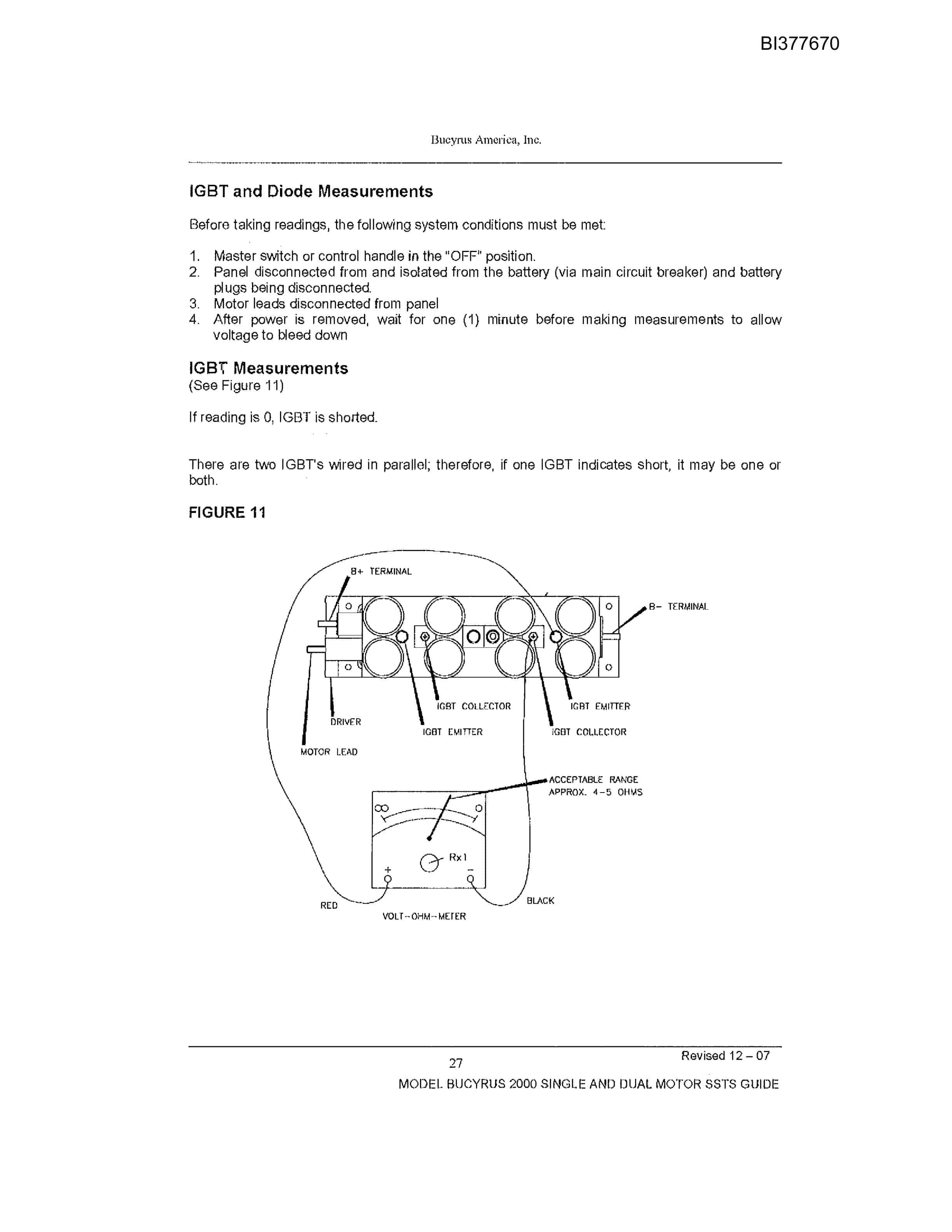 Bucyrus 488-4038 Un-A-Trac Technical Manual BI377670-2