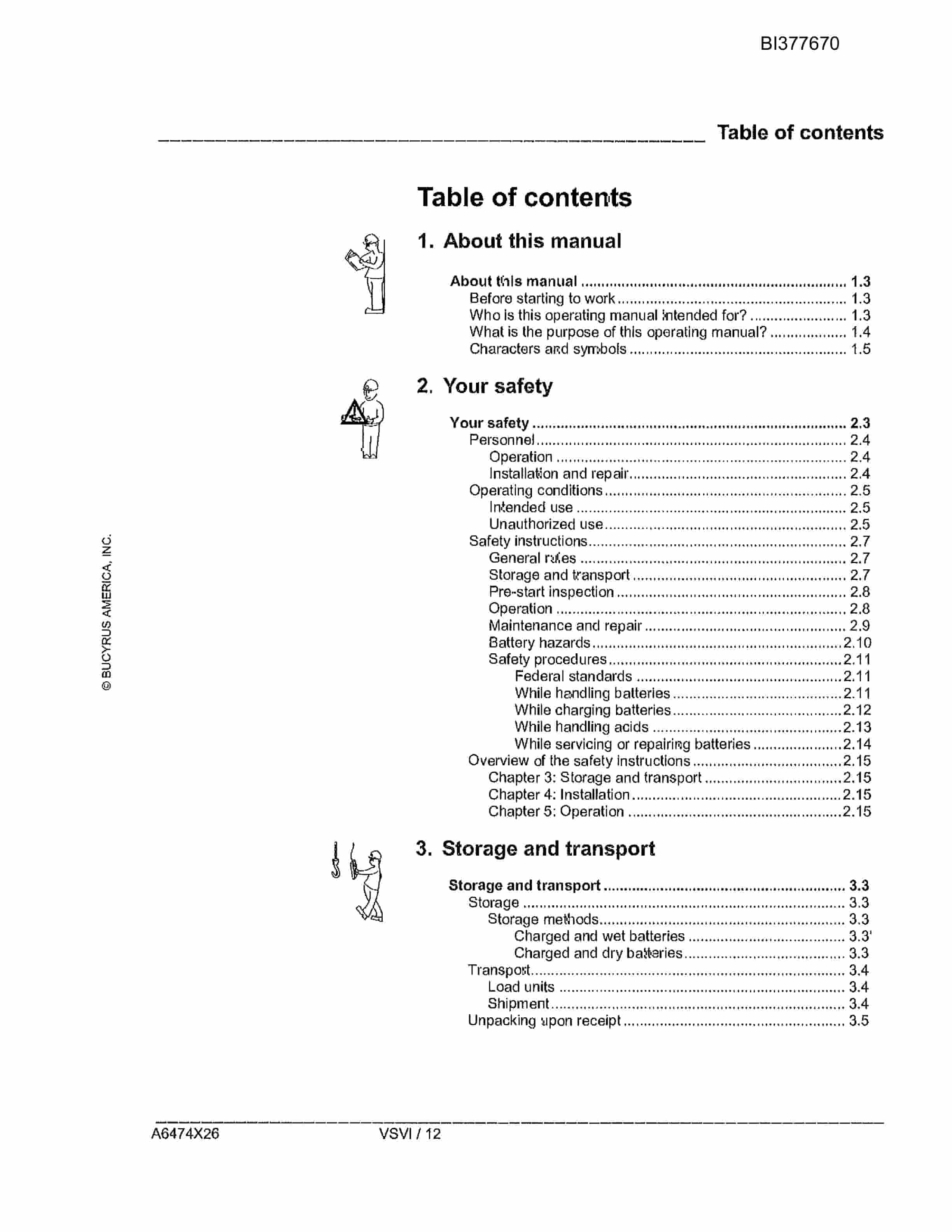 Bucyrus 488-4038 Un-A-Trac Technical Manual BI377670-4