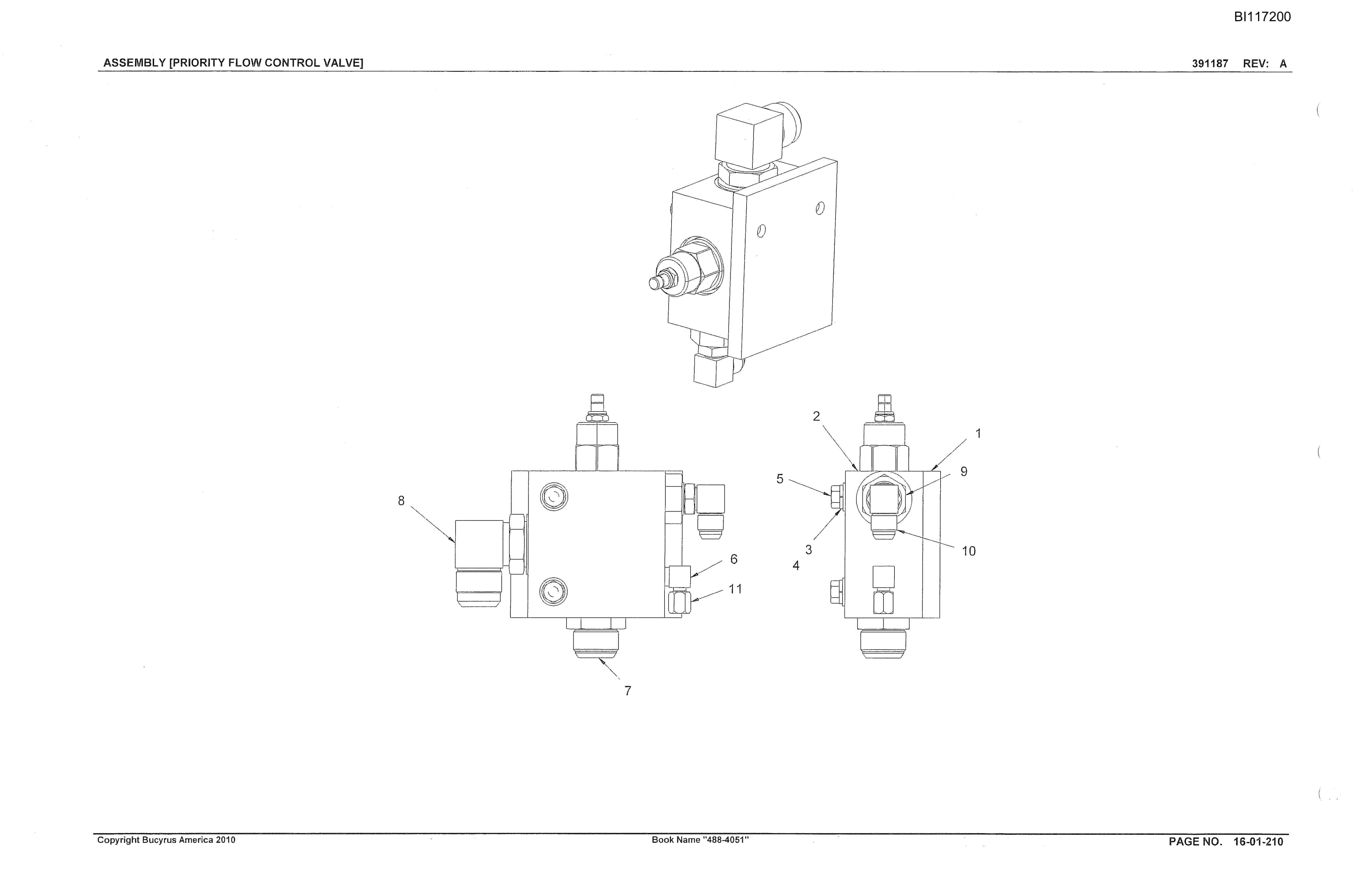 Bucyrus 488-5051 Parts Manual BI117200-5