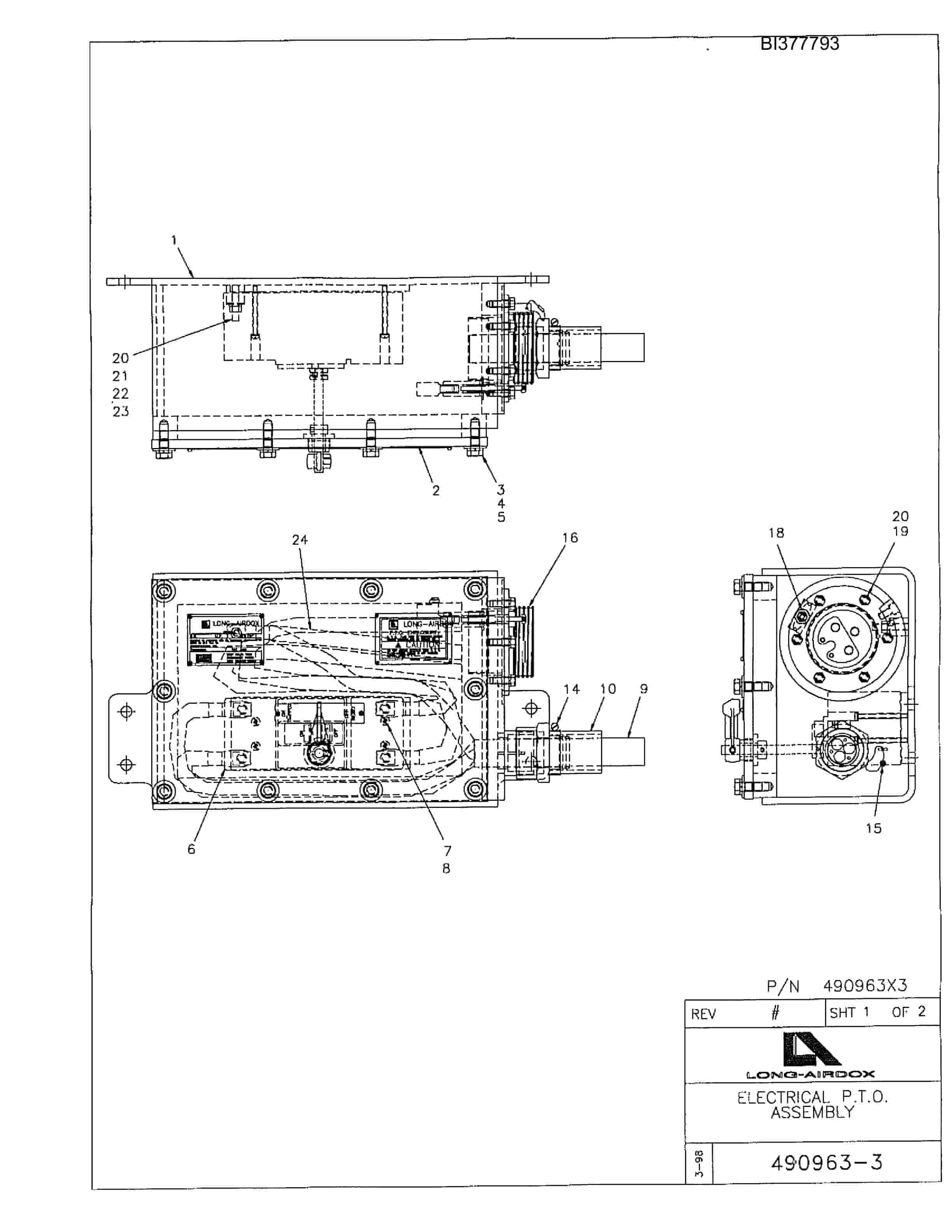 Bucyrus 488-6-2350 Omnitrac Parts Catalog BI377793-4