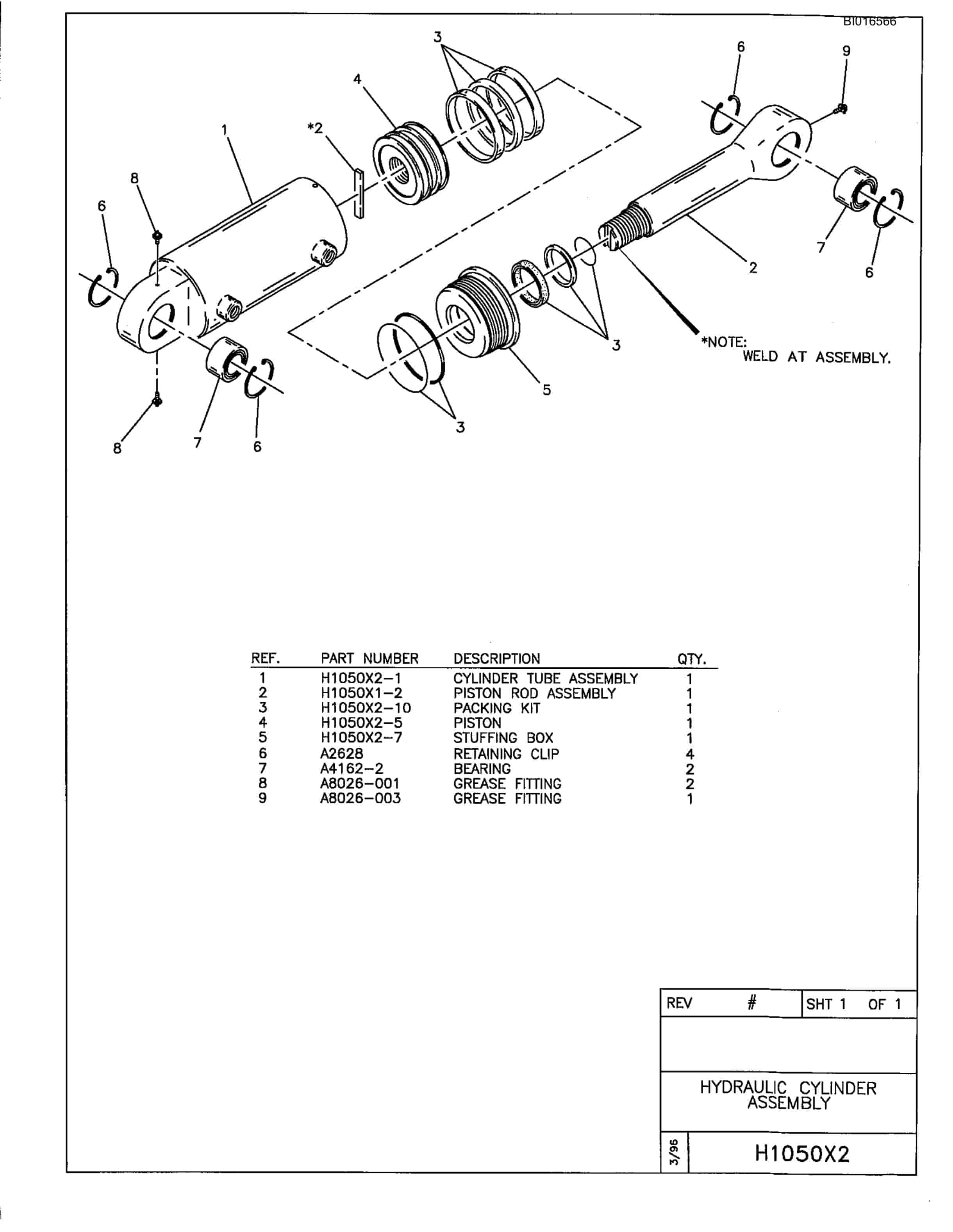 Bucyrus 488-6 Parts Catalog BI016566-5