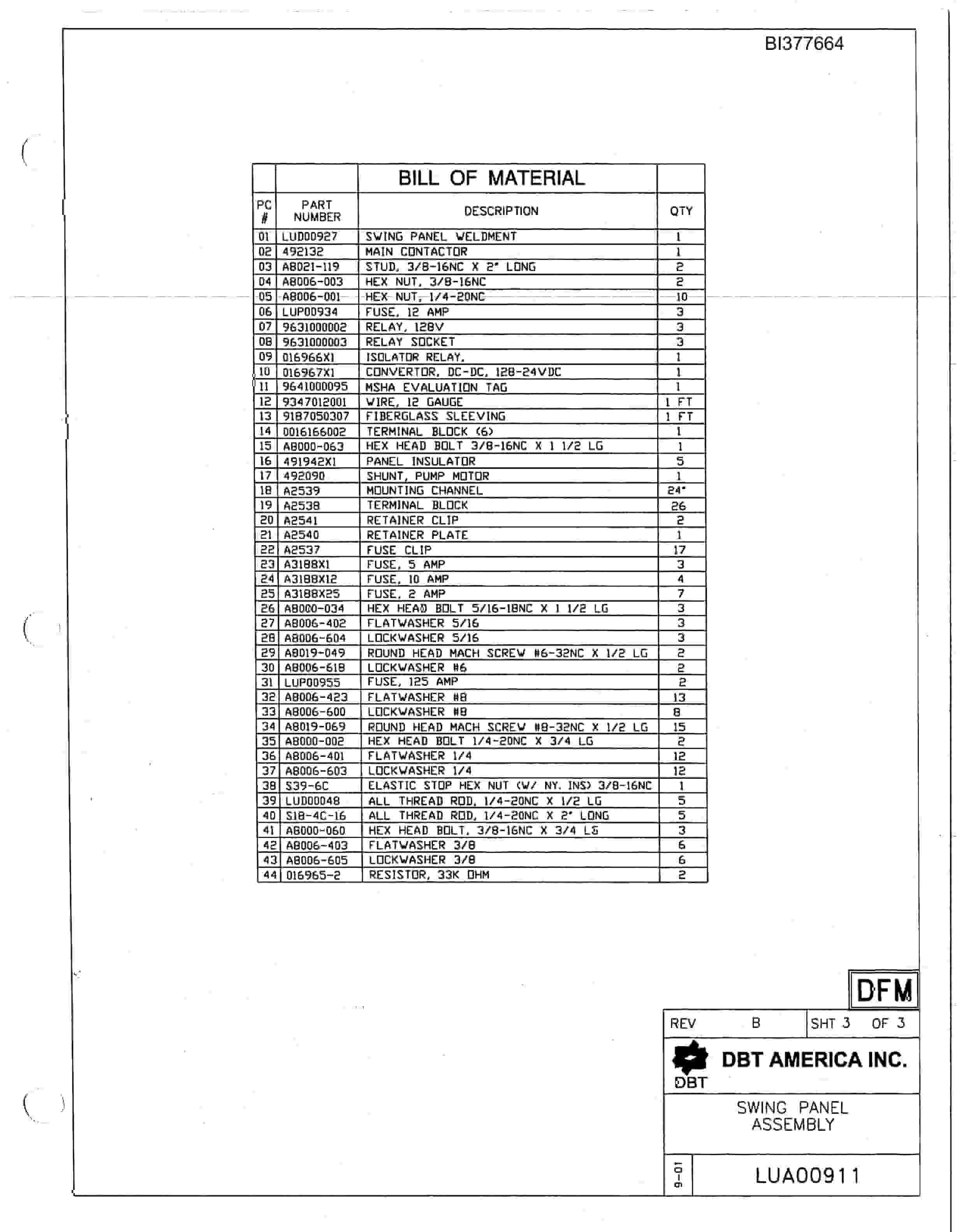 Bucyrus 488-6 W-G.L.B.C Parts Catalog BI377664-2