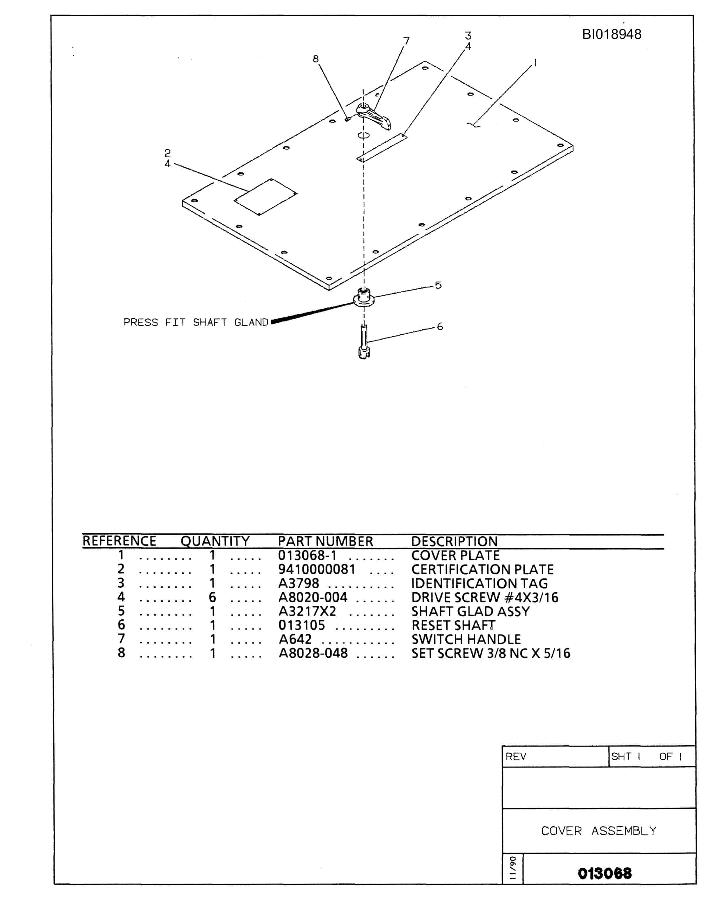 Bucyrus 488 Parts Catalog BI018948-5
