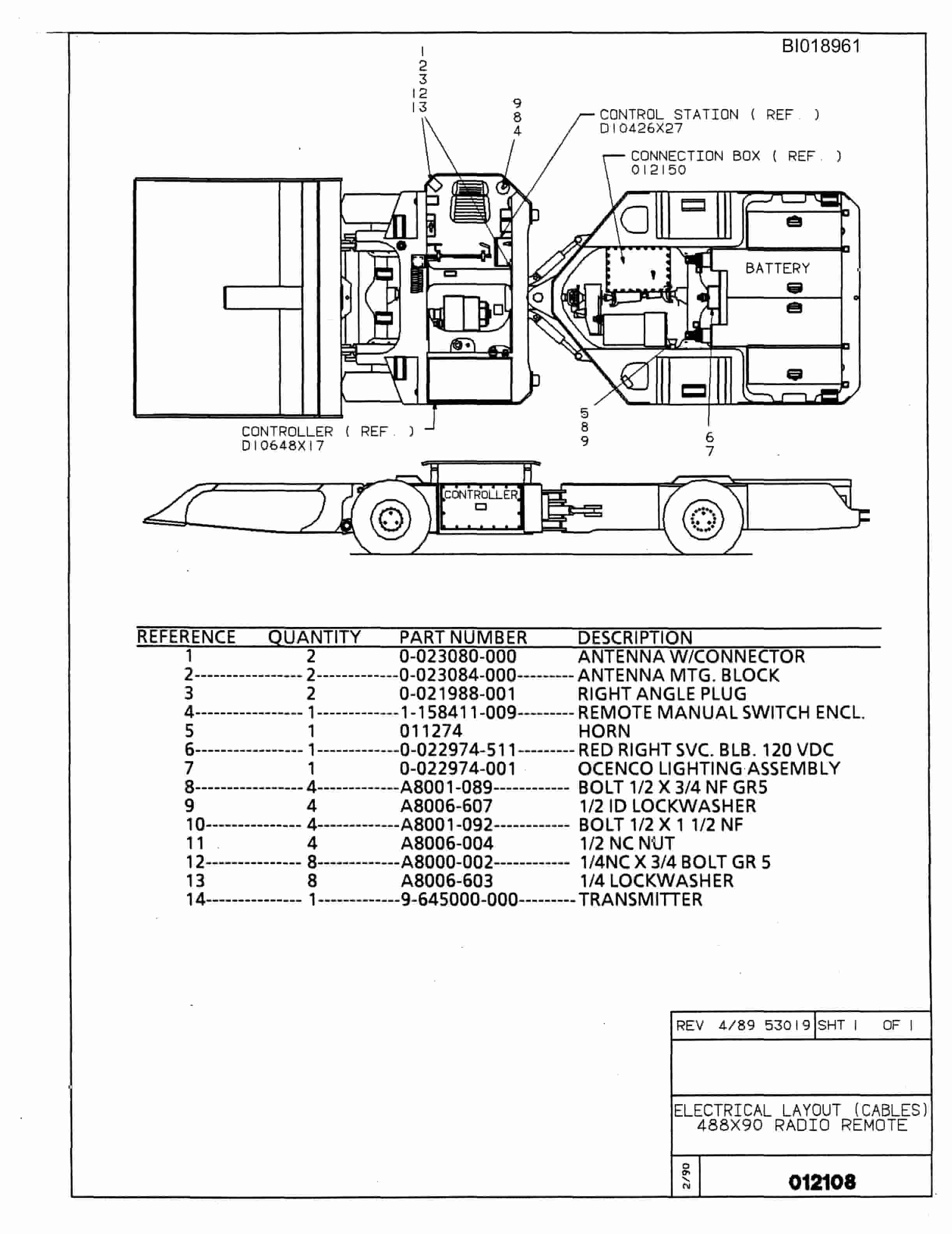 Bucyrus 488X90 Parts Catalog BI018961-4