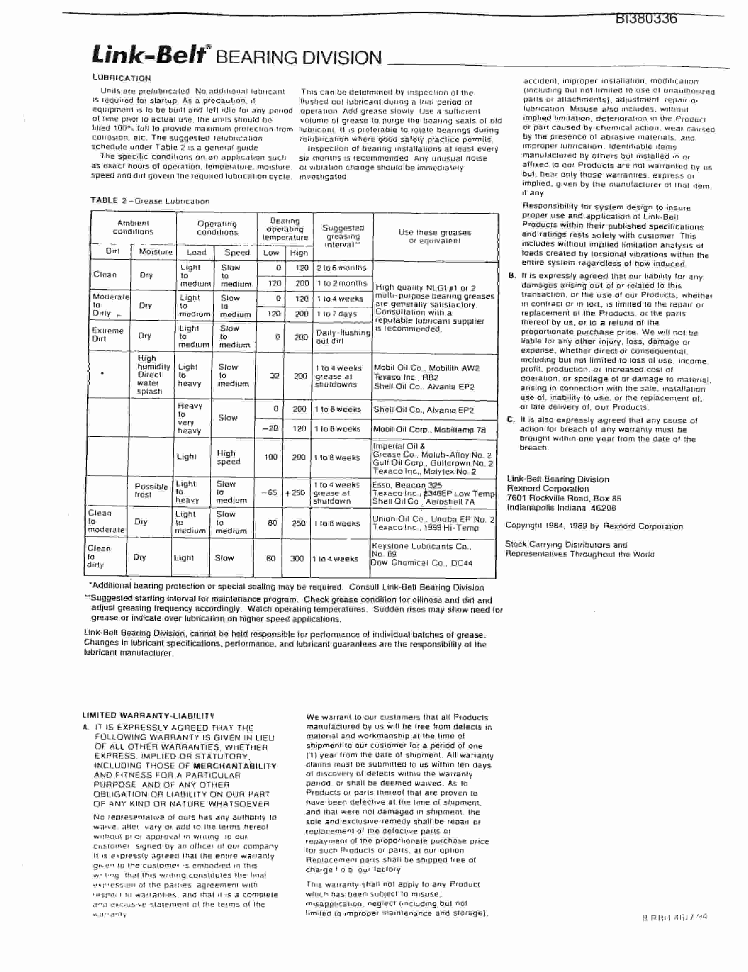 Bucyrus 48in 150HP SDD, Tailpeace Parts Catalog BI380336-5