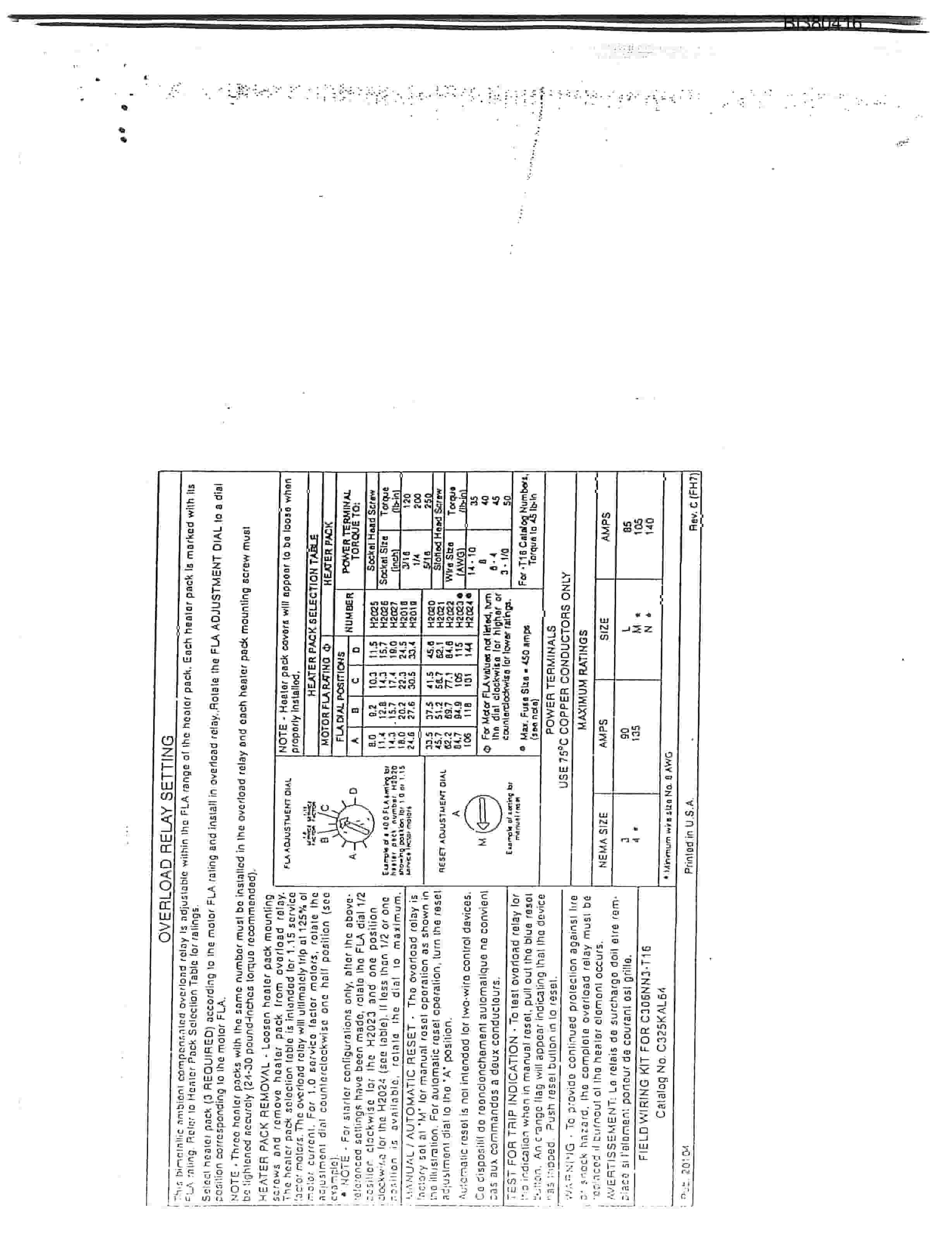 Bucyrus 48in AFDD 150HP - 25HP Power Pack Parts Catalog BI380416-3