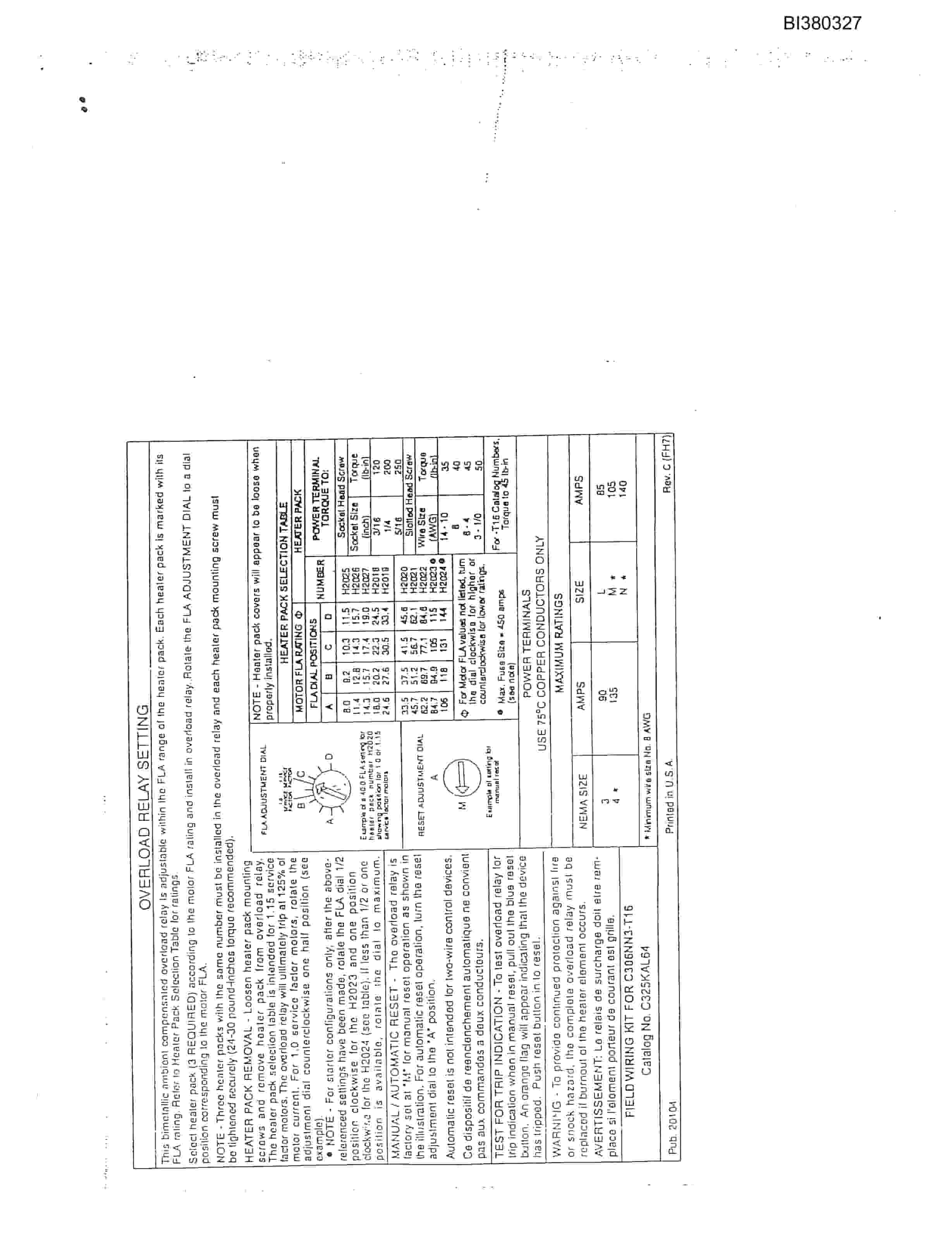 Bucyrus 48in AFDD 150HP Drive, Hydraulic Take-Up, Impact Tailpeace, 25HP Compact Power Pack Parts Catalog BI380327-4