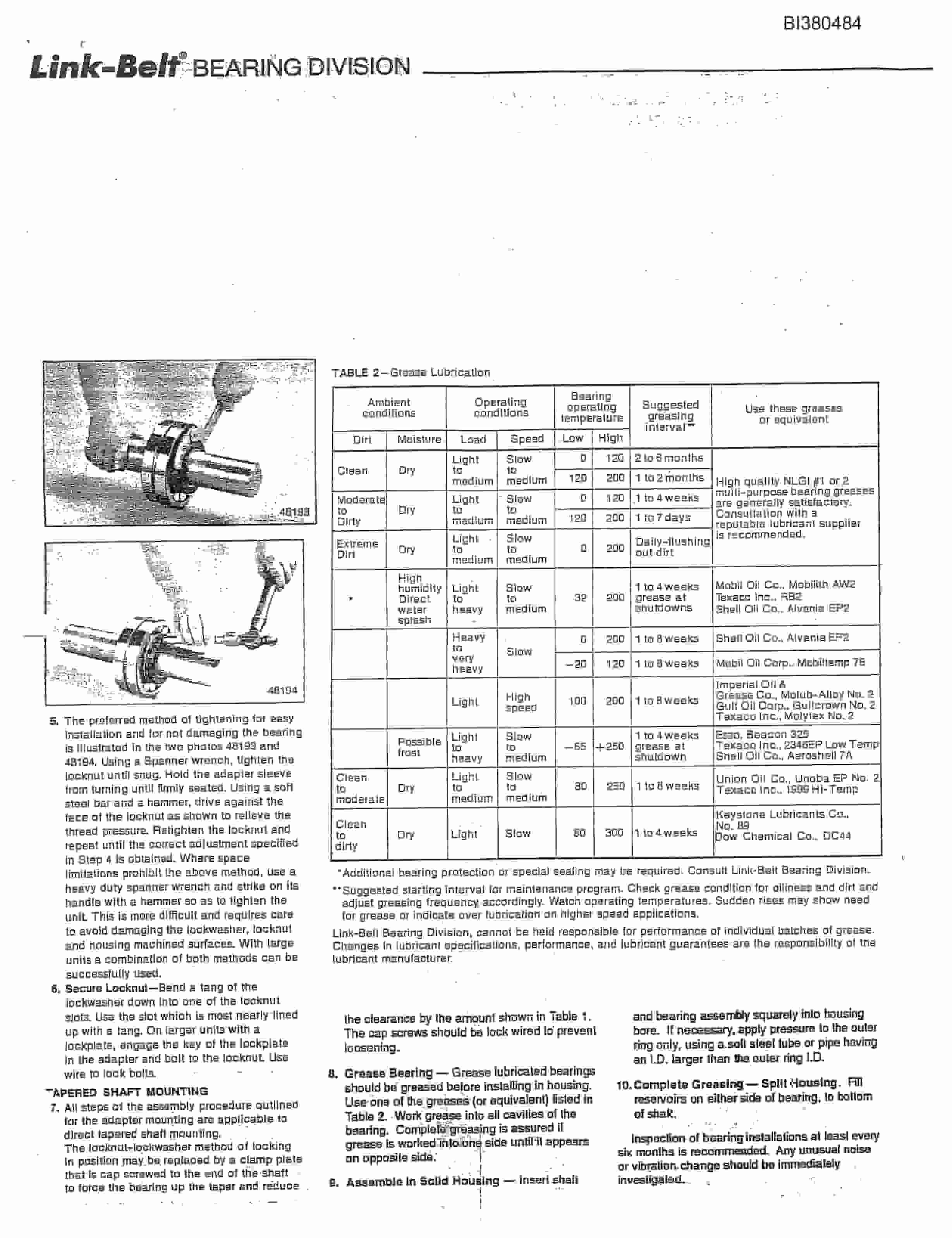 Bucyrus 48in AFSD 300HP, Tailpeace Parts Catalog BI380484-5