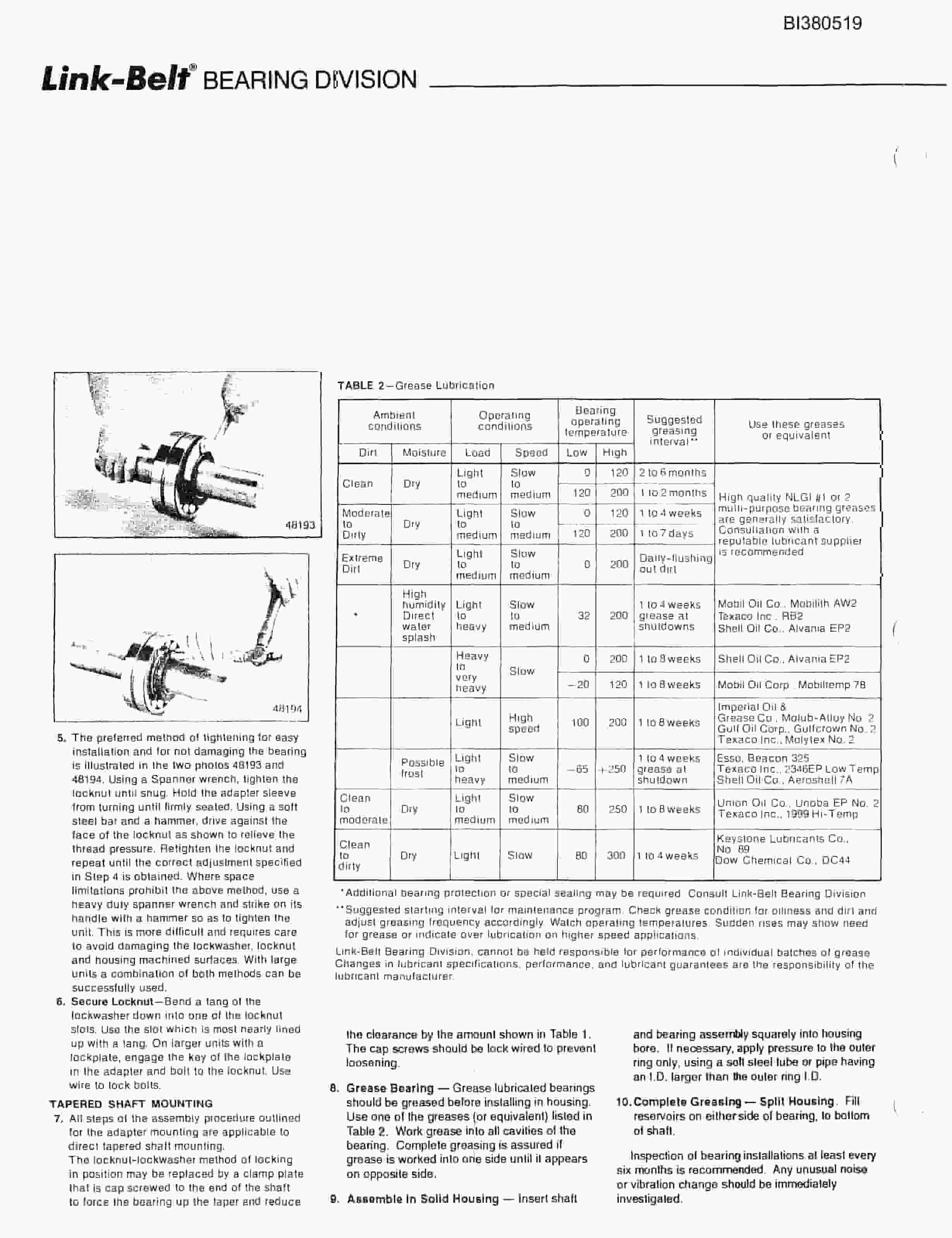 Bucyrus 48in AFSD 300HP, Tailpeace Parts Catalog BI380519-4