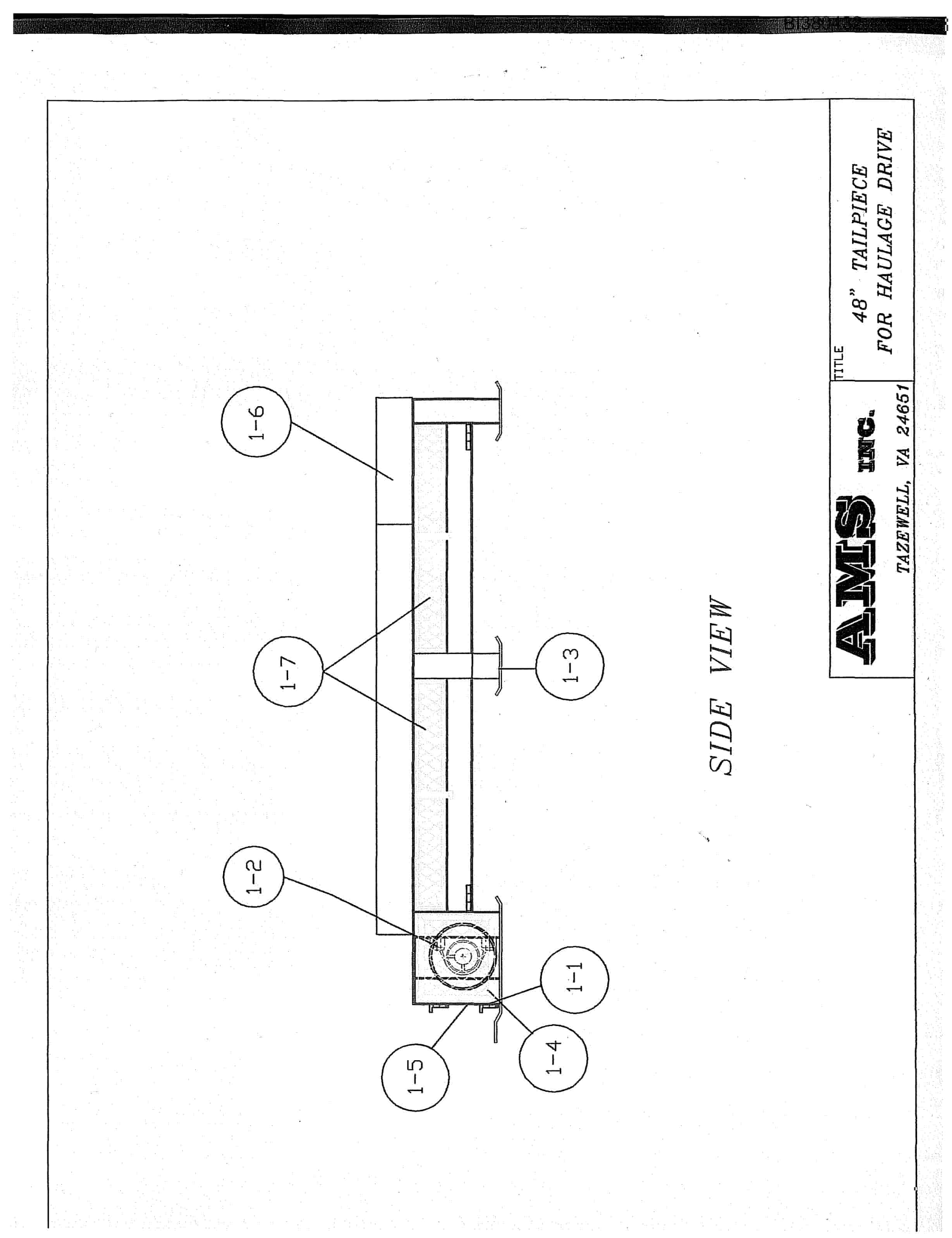 Bucyrus 48in Alignment Free Drive, Tailpiece For AFD Parts Catalog BI380432-4