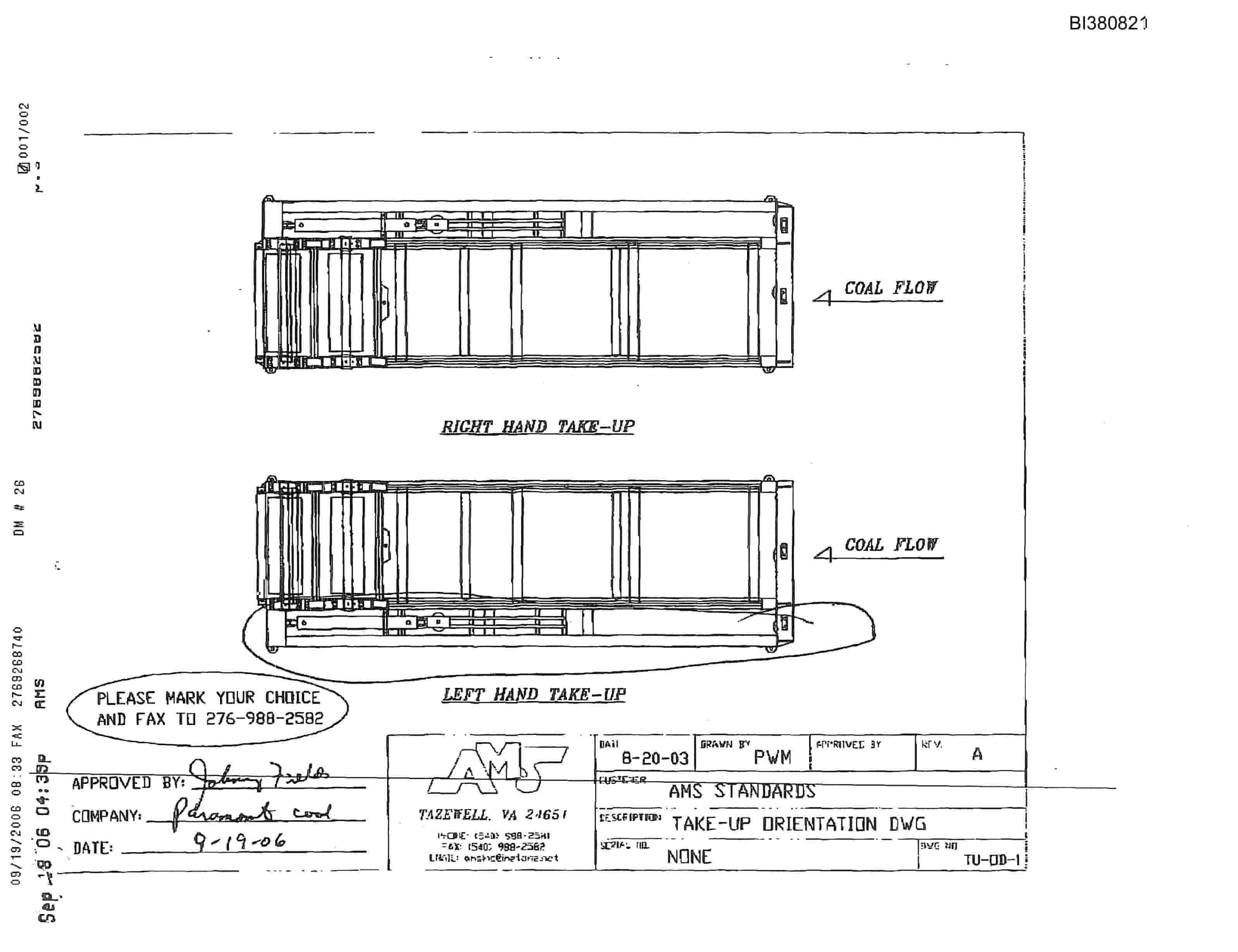 Bucyrus 48in Dual 150HP Belt Drive Parts Catalog BI380821-2