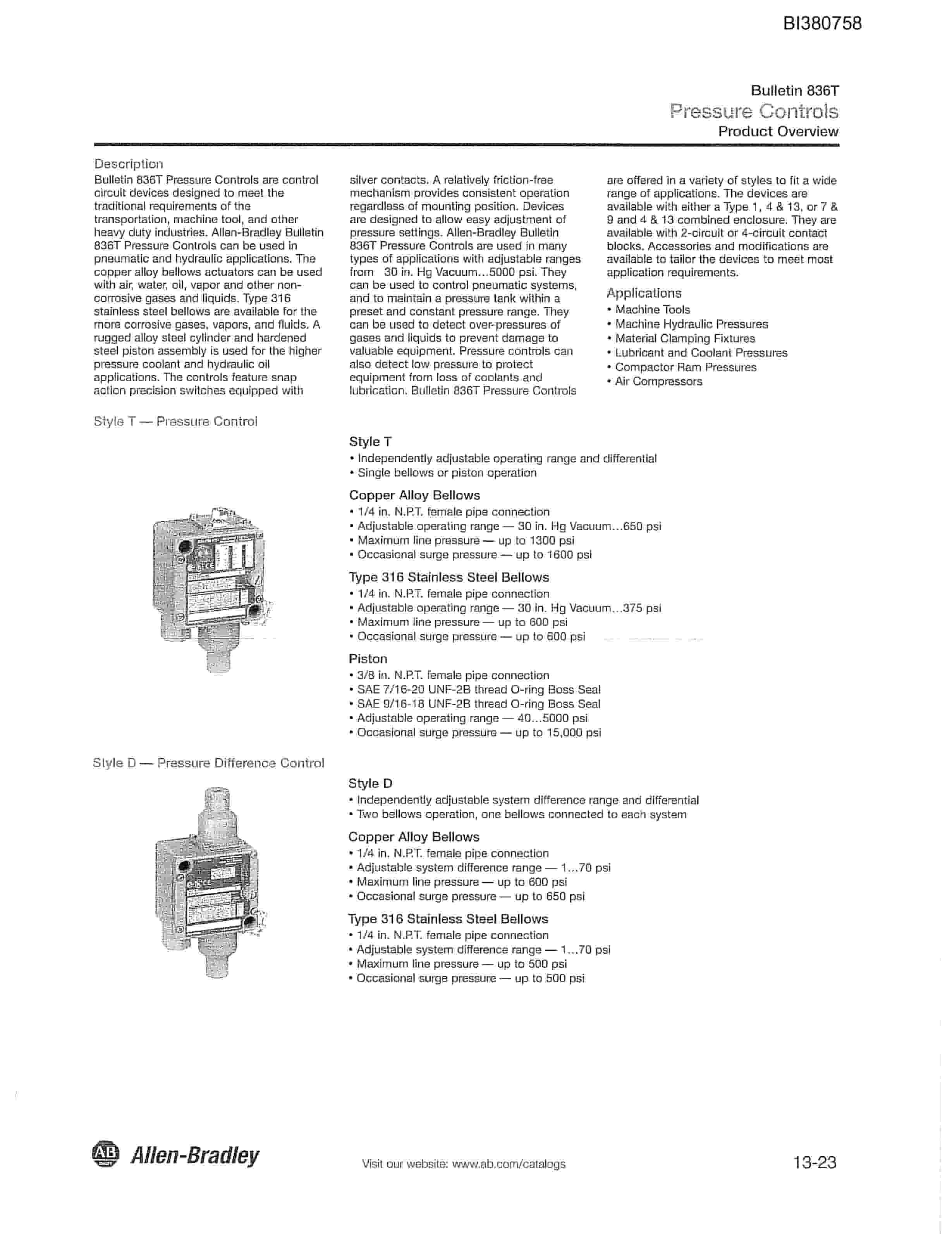 Bucyrus 48in Dual 200HP, Hydraulic Take-Up, 25HP Power Pack Parts Catalog BI380758-4