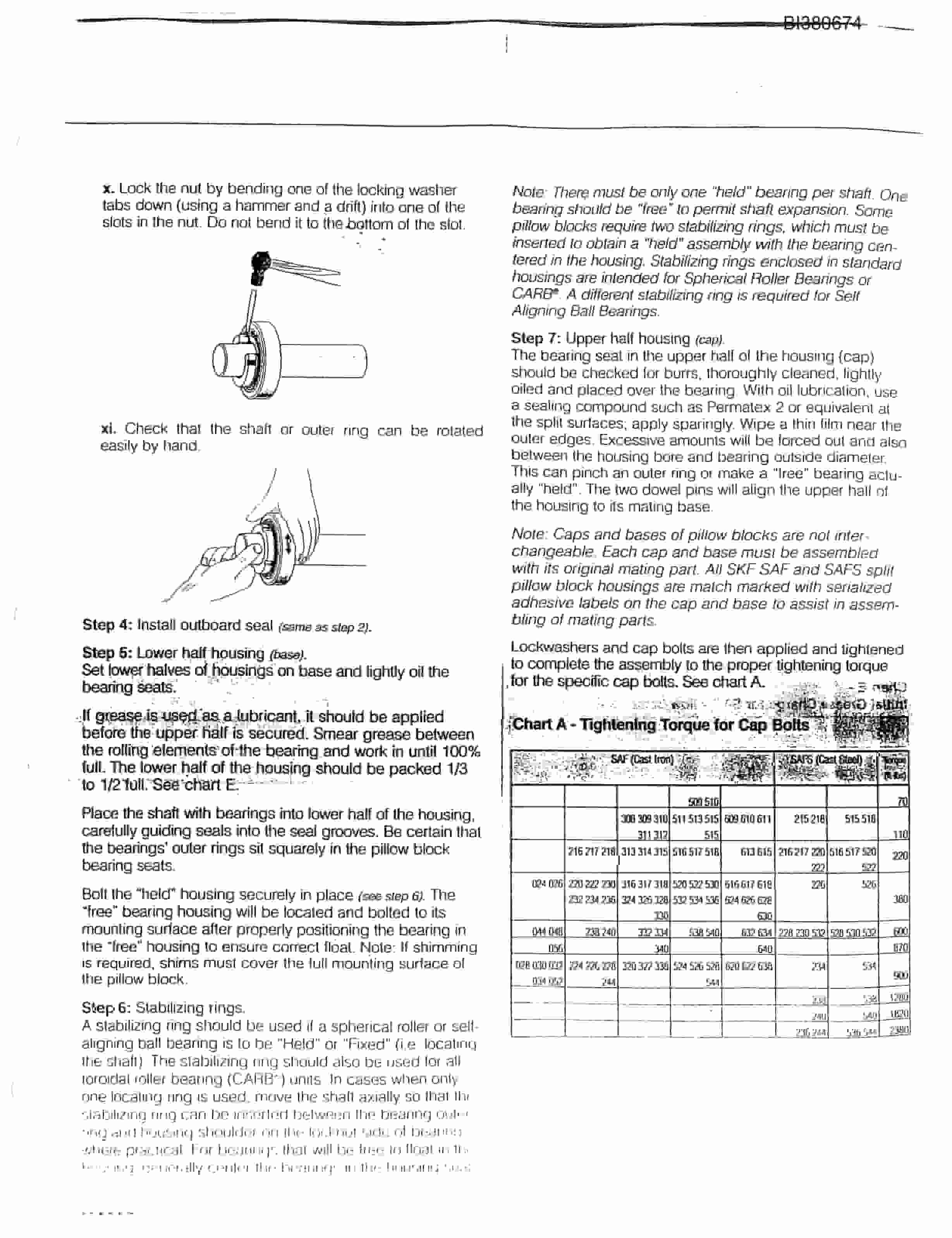 Bucyrus 48in Dual 200HP Rebuild Drive, Hydraulic Take-Up Parts Catalog BI380674-2