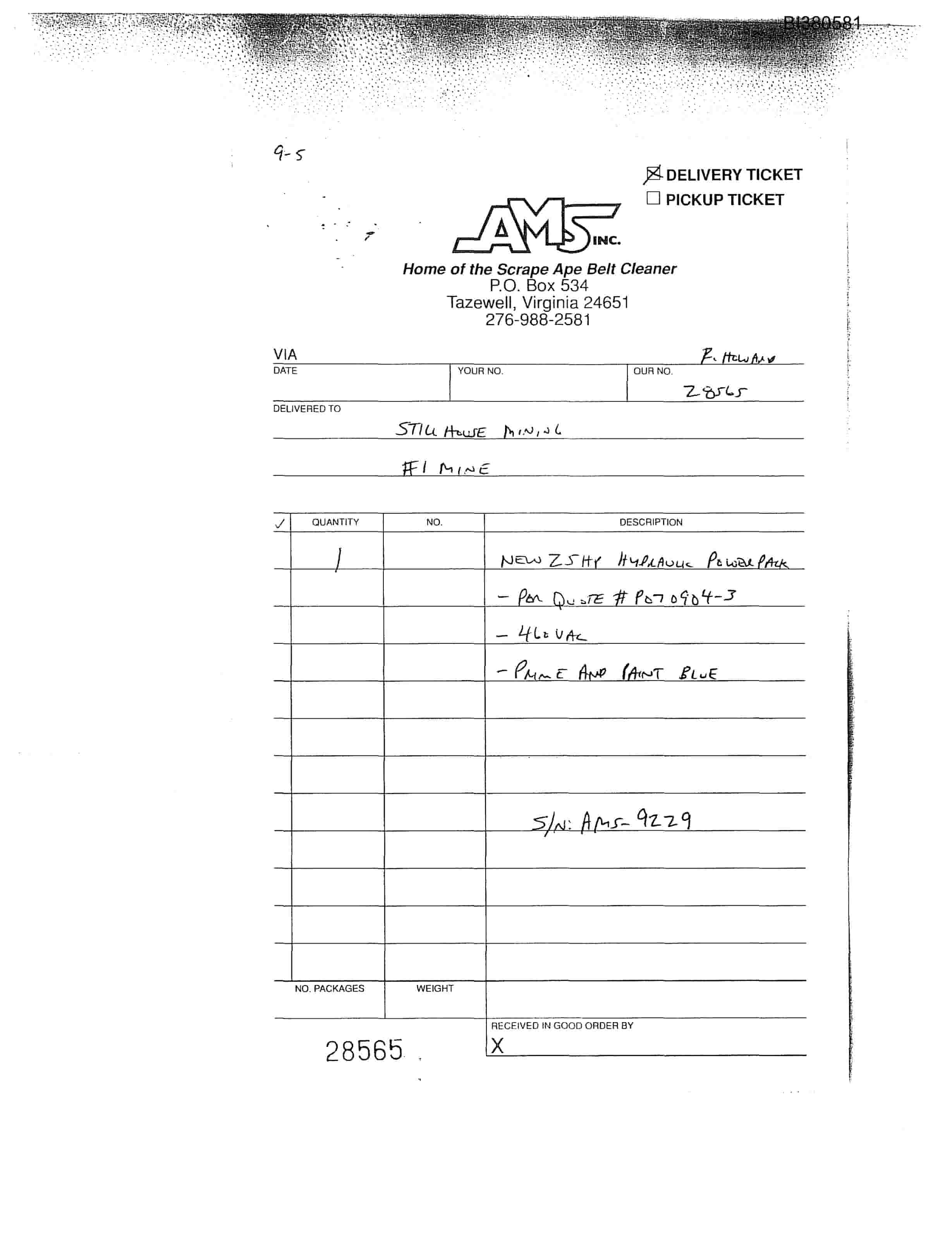 Bucyrus 48in Impact Tailpiece Parts Catalog BI380581-4