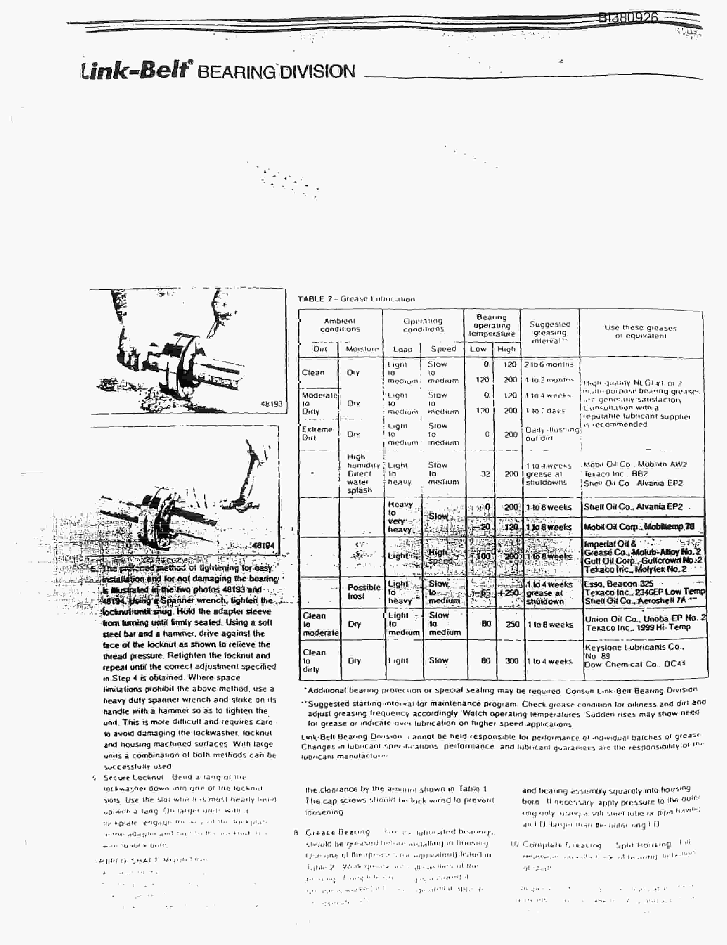 Bucyrus 48in OAL Impact Tailpiece Parts Catalog BI380926-2