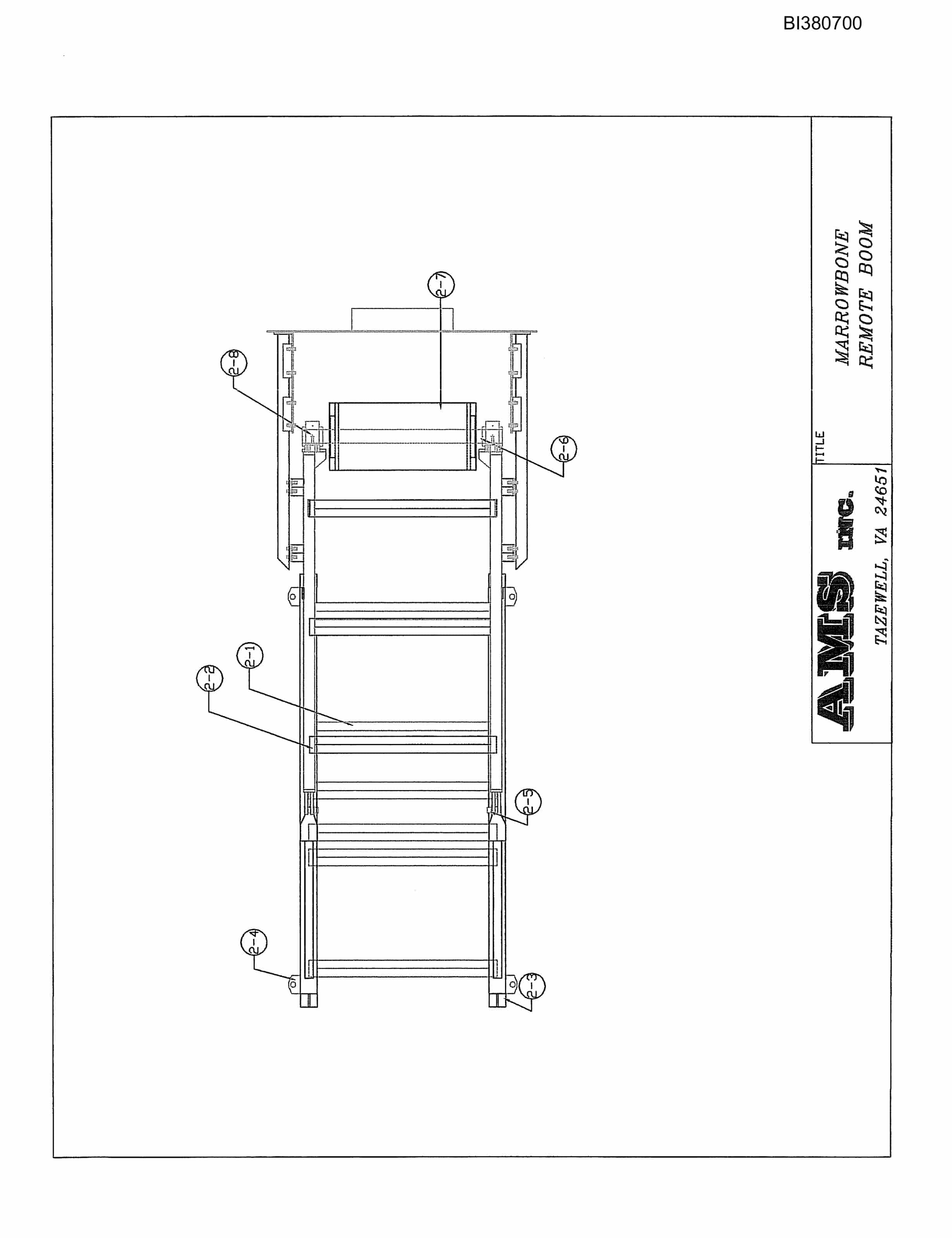 Bucyrus 48in Remote A-Frame Parts Catalog BI380700-4