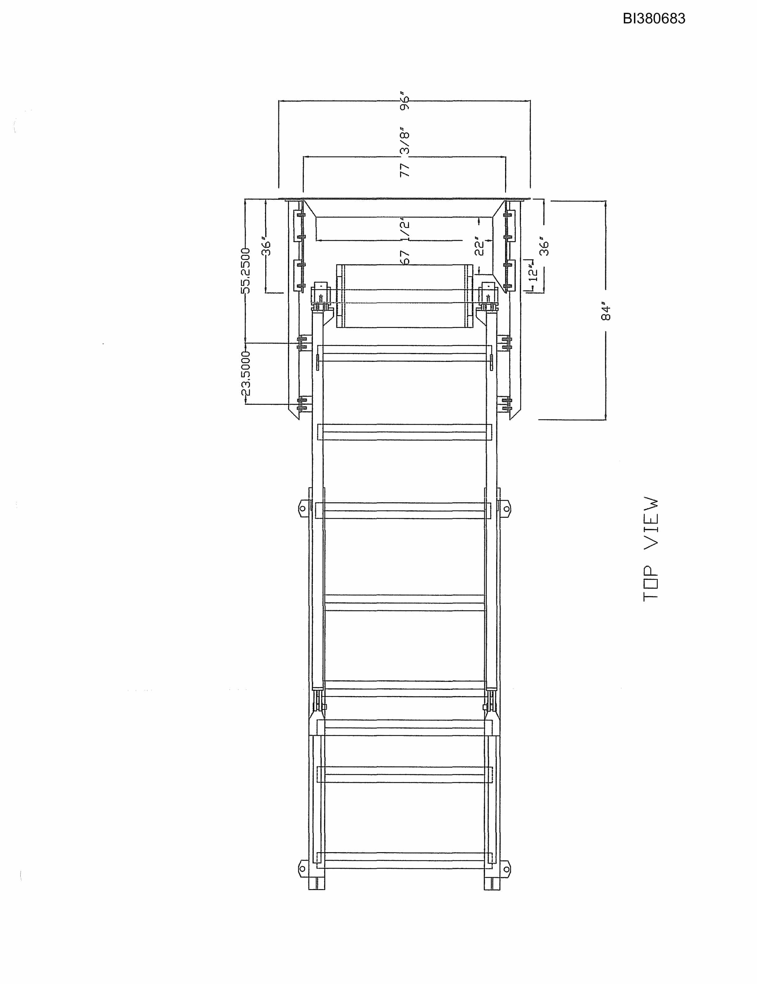 Bucyrus 48in Remote Boom, Stand And Rockchute Parts Catalog BI380683-3