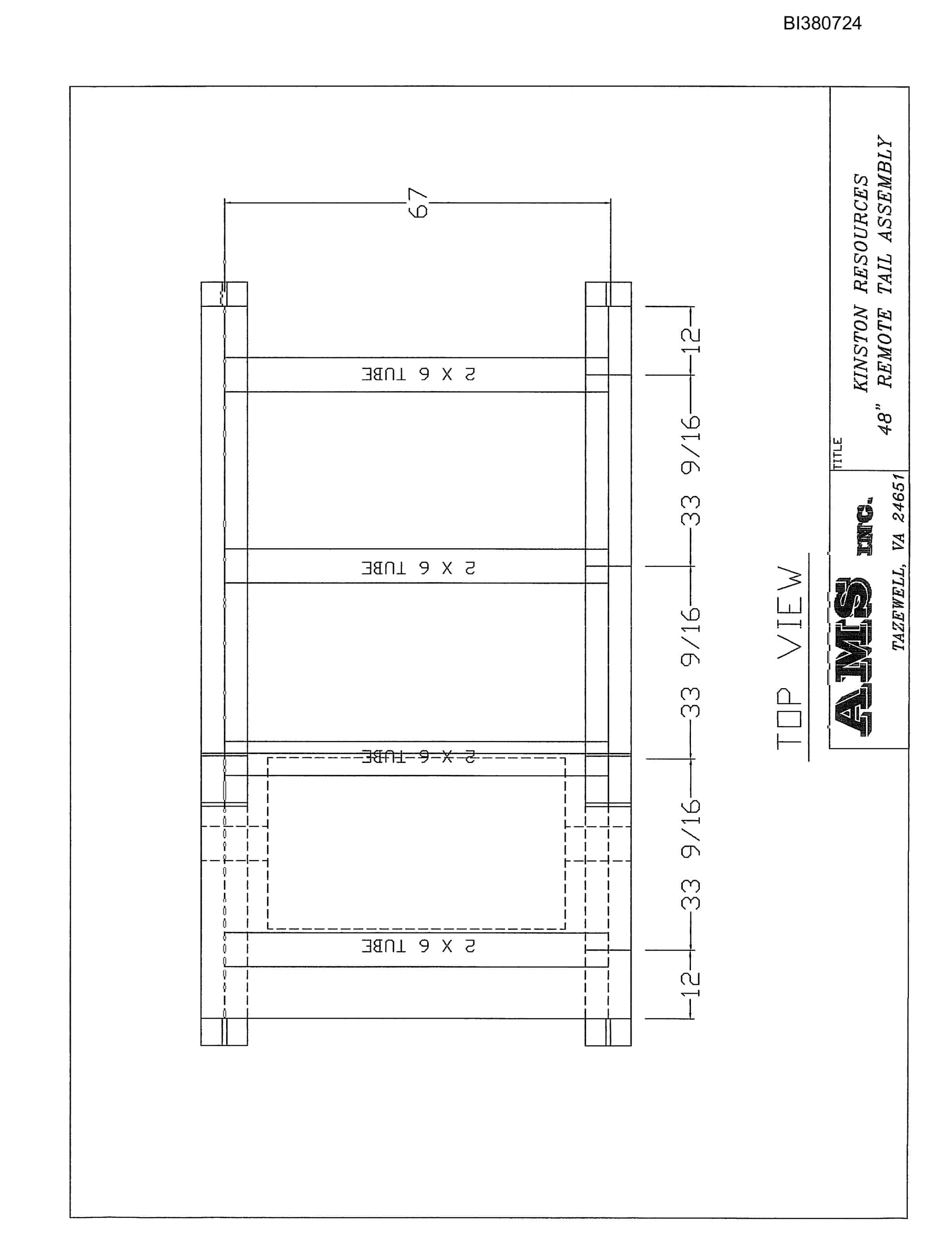 Bucyrus 48in Remote Tailpiece Parts Catalog BI380724-3