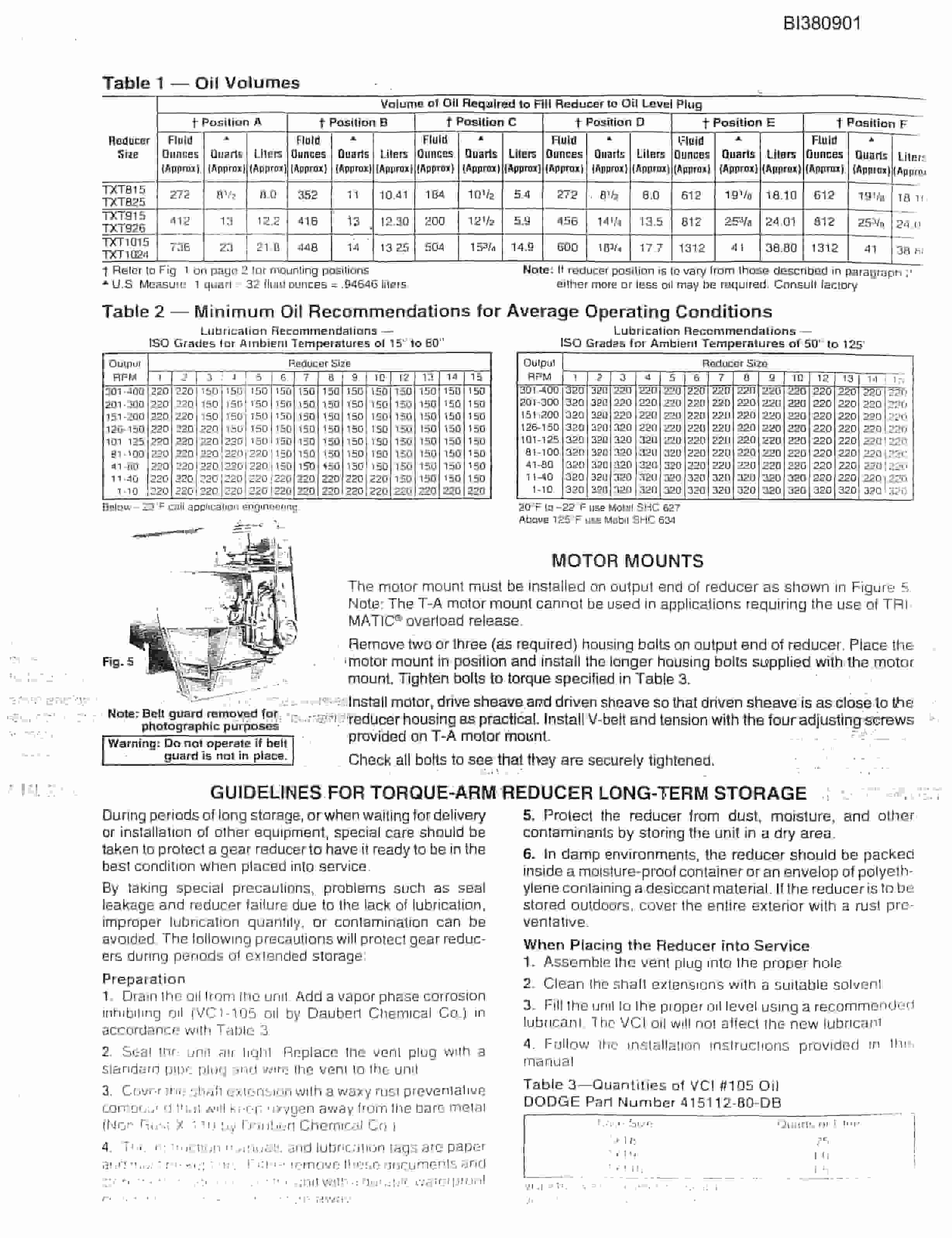 Bucyrus 48in SDB 100HP Drive Parts Catalog BI380901-3