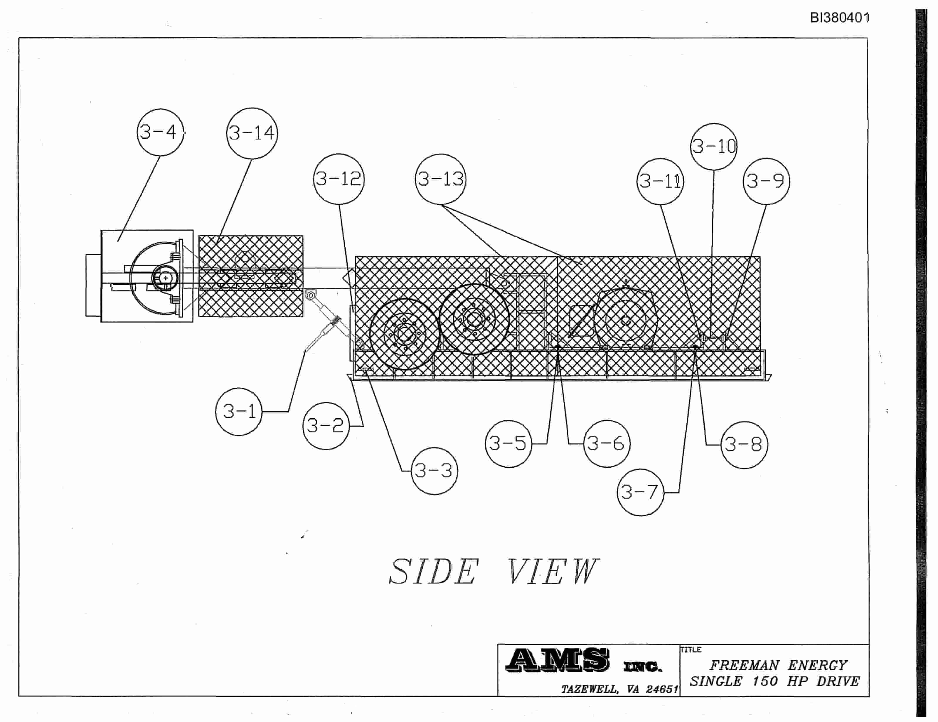 Bucyrus 48in Single 150HP Drive Parts Catalog BI380401-4