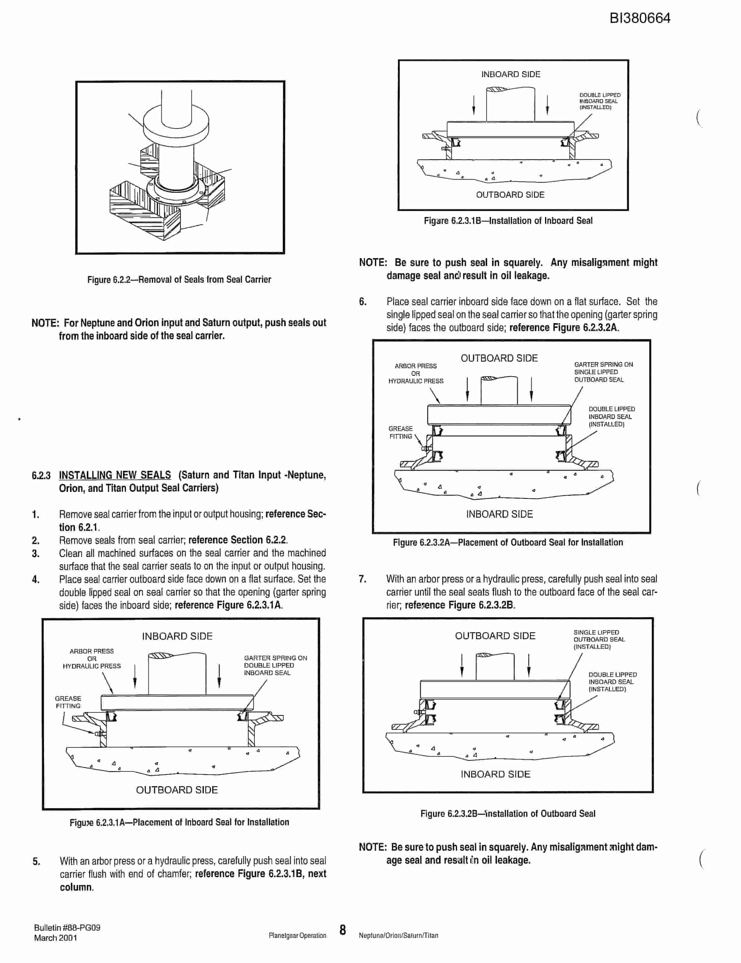 Bucyrus 48in Single 200HP Belt Drive, Impact Tailpiece, Hydraulic Take-Up Parts Catalog BI380664-2