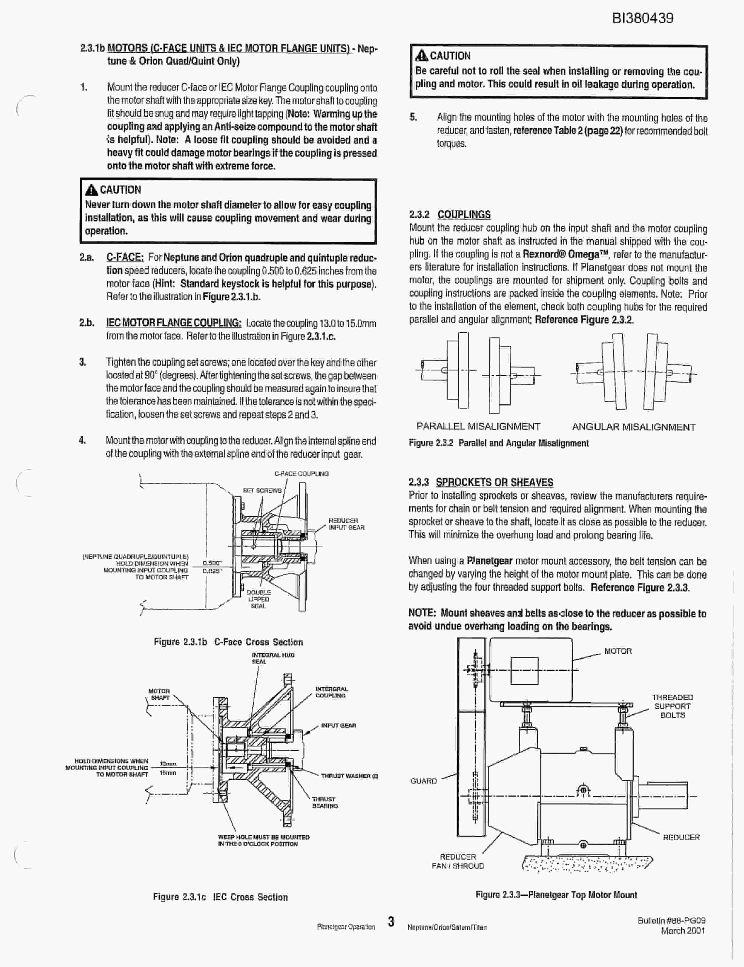 Bucyrus 48in Single 200HP Drive Parts Catalog BI380439-3
