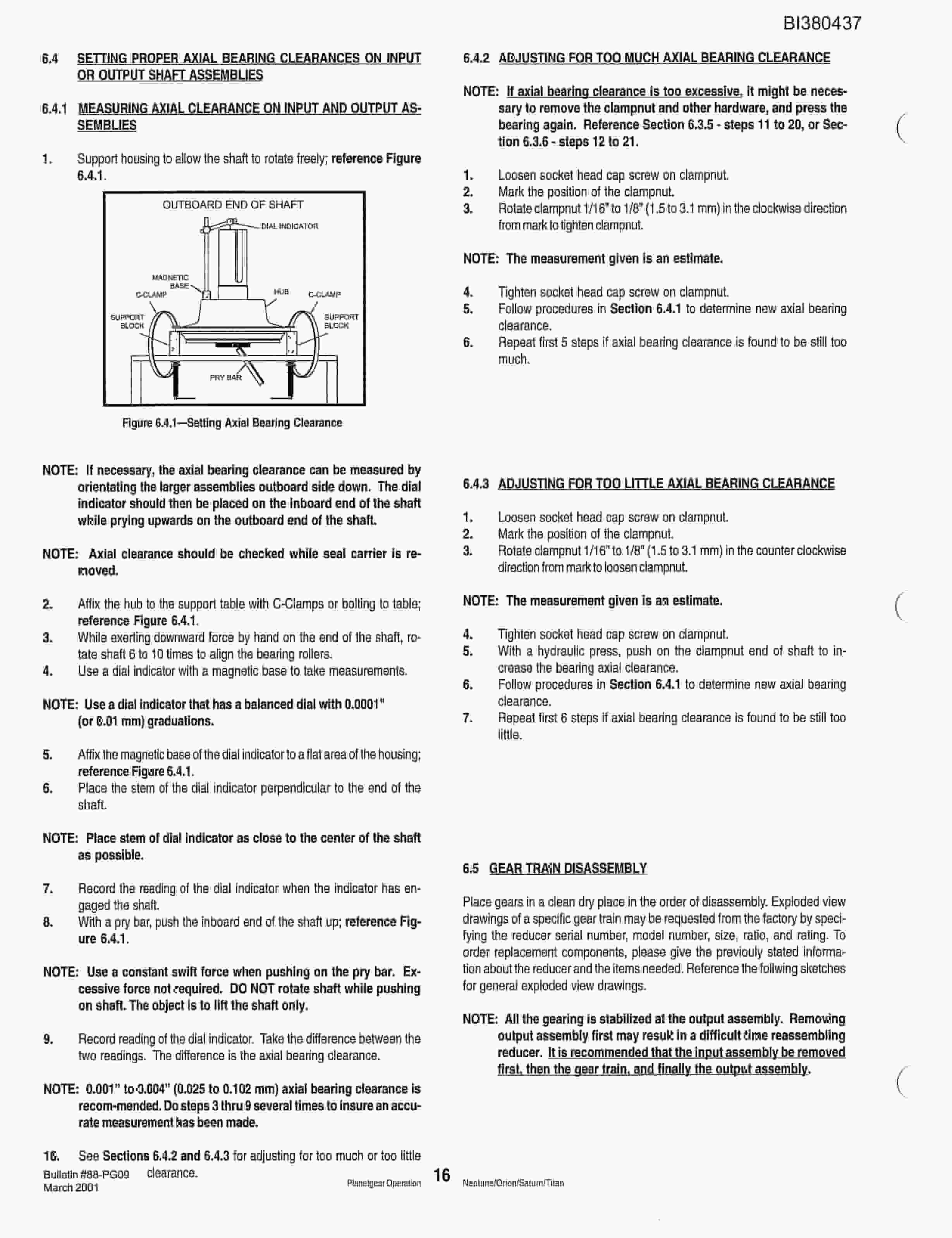 Bucyrus 48in Single Chian Driven 200HP Drive Parts Catalog BI380437-3