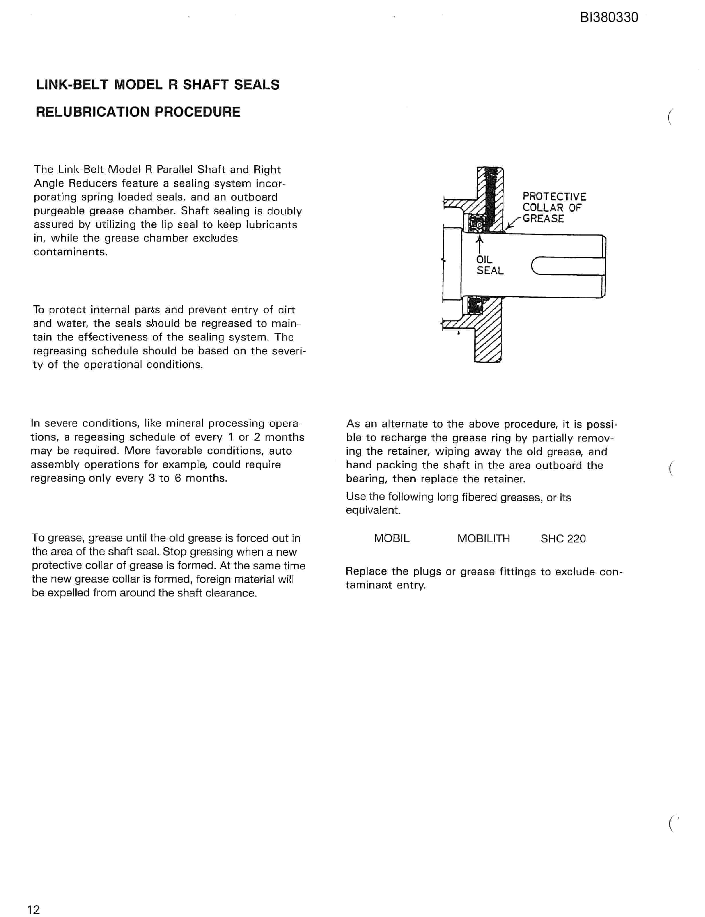 Bucyrus 48in Single Direct Drive 150HP Parts Catalog BI380330-5