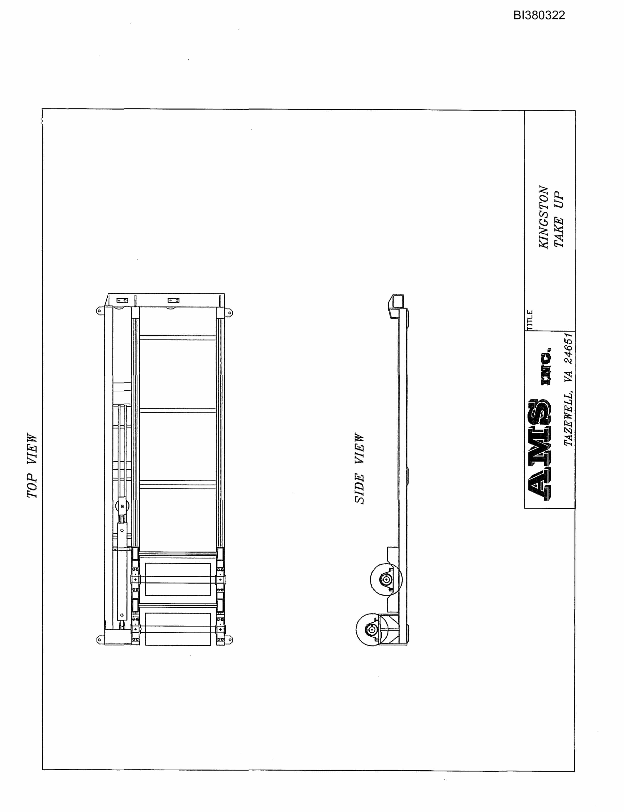 Bucyrus 48in Single Drive, Tailpiece, Take-Up Parts Catalog BI380322-5