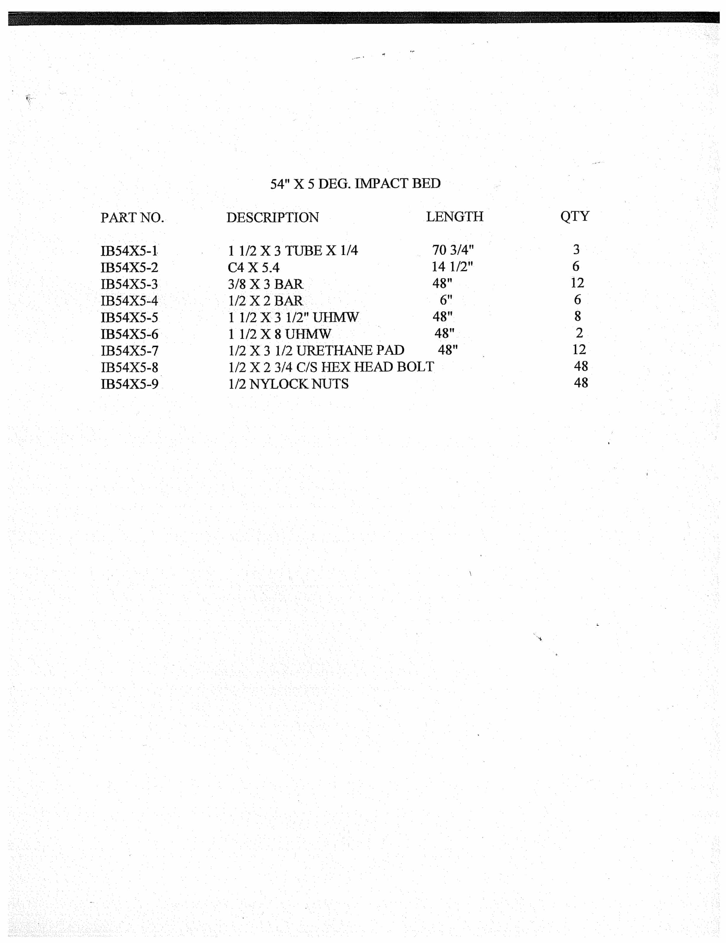 Bucyrus 48in Tailpiece Parts Catalog BI380379-4