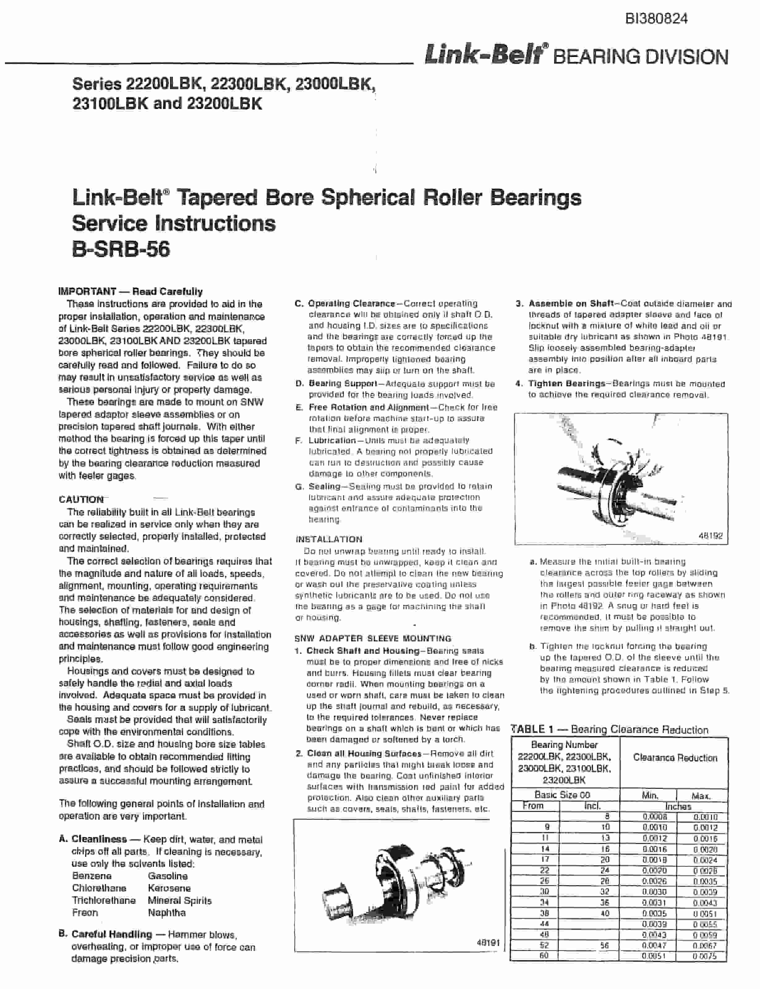 Bucyrus 48in Tailpiece Parts Catalog BI380824-2
