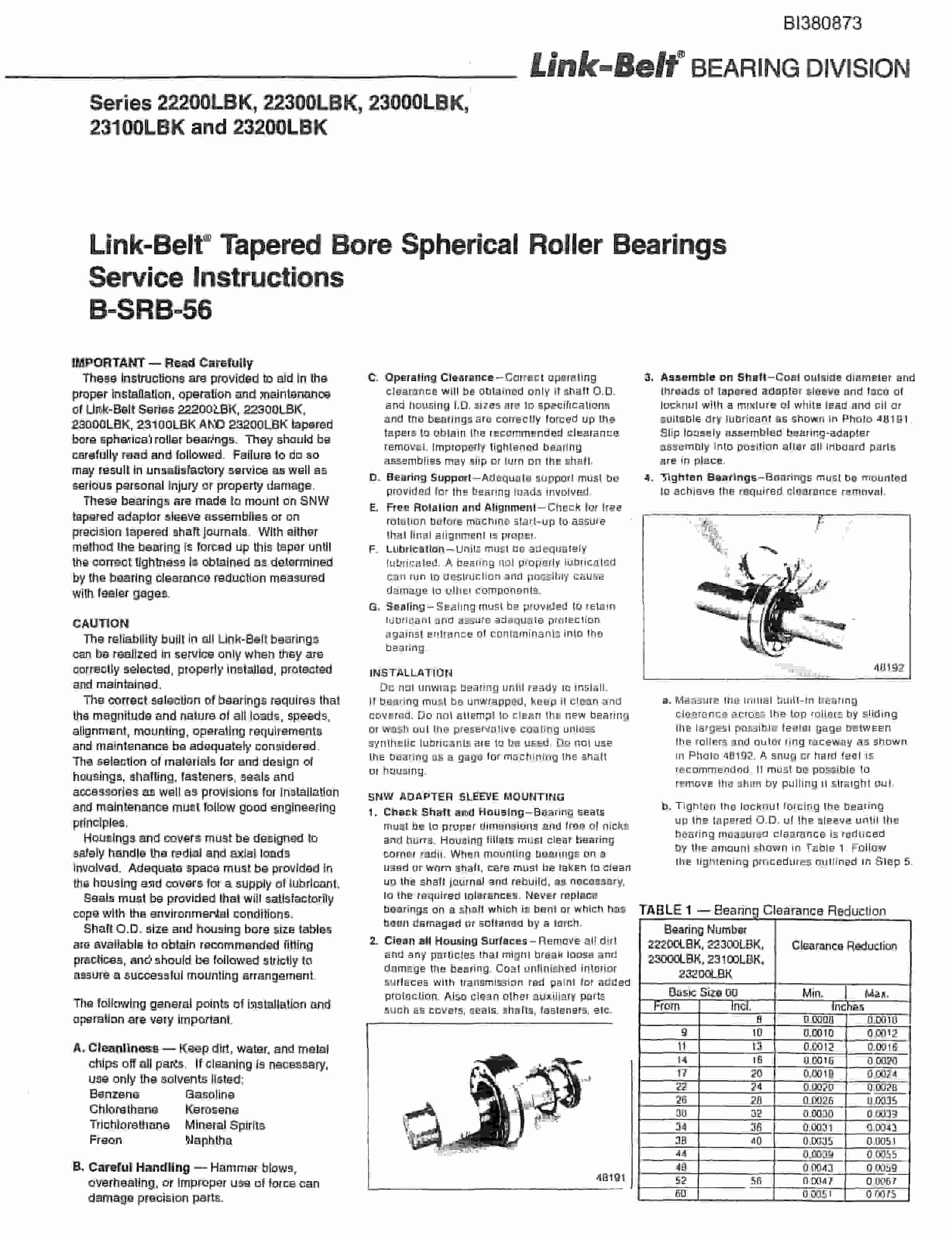 Bucyrus 48in Tailpiece Parts Catalog BI380873-3