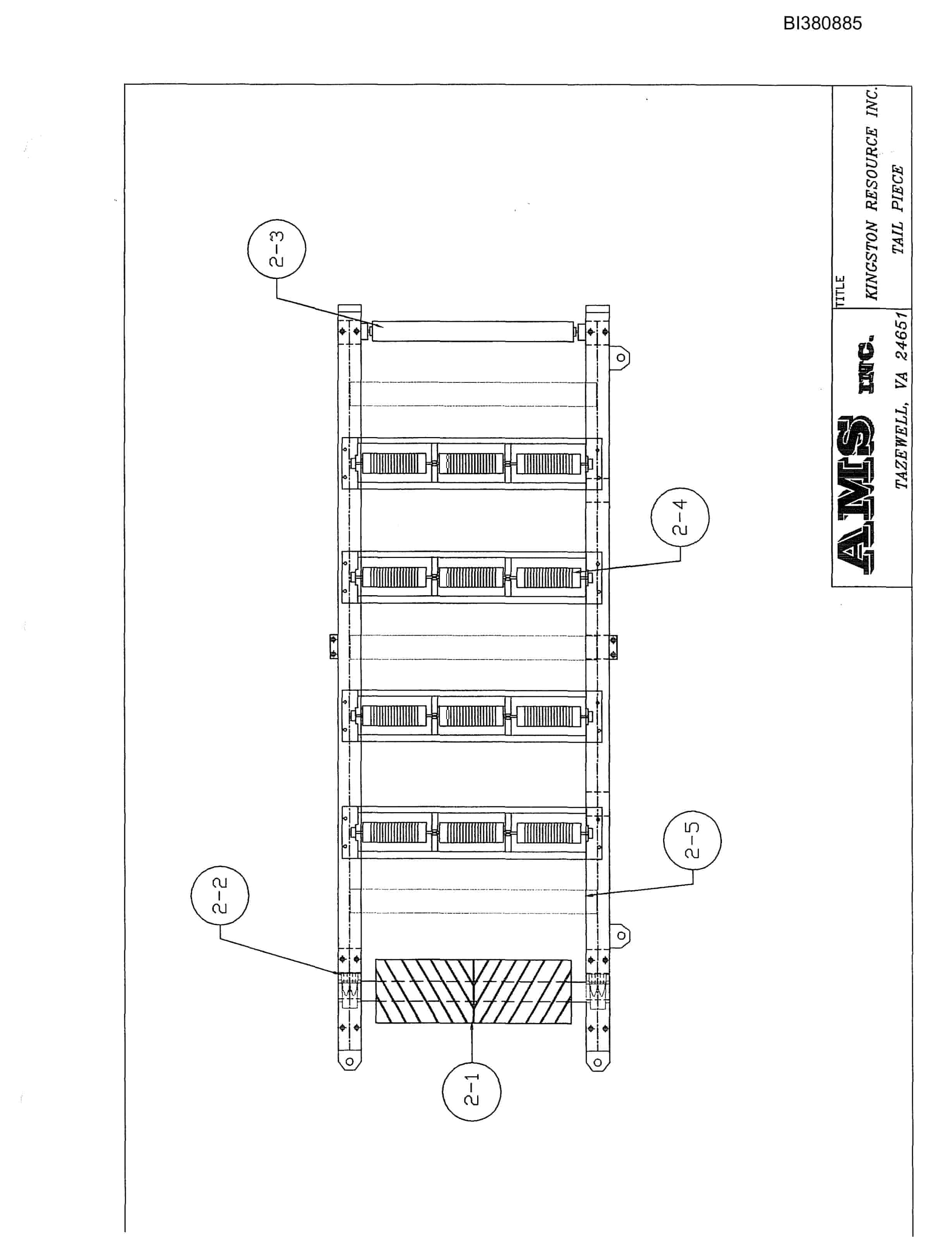 Bucyrus 48in Tailpiece Parts Catalog BI380885-2