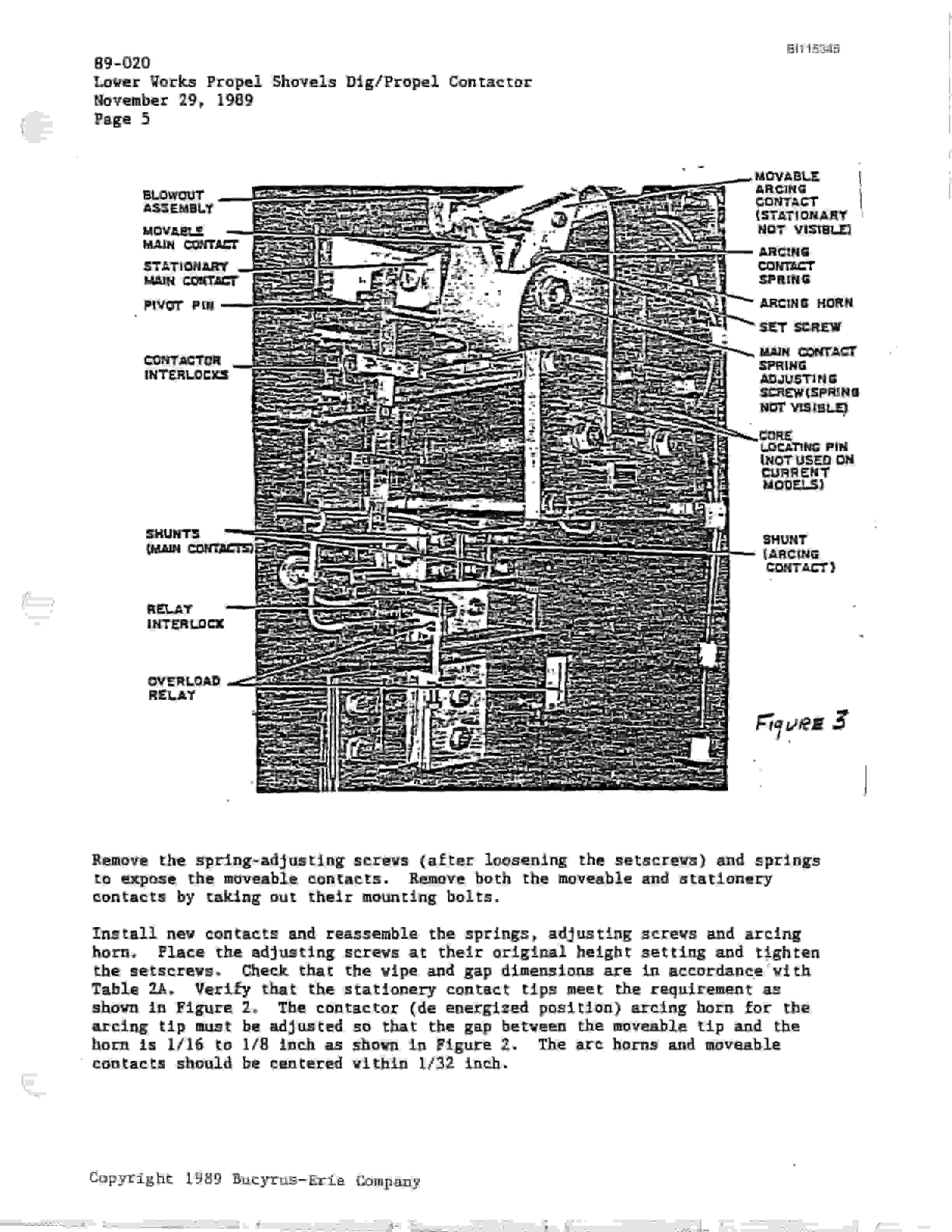 Bucyrus 495BI - 395BIII Parts Catalog BI115345-3