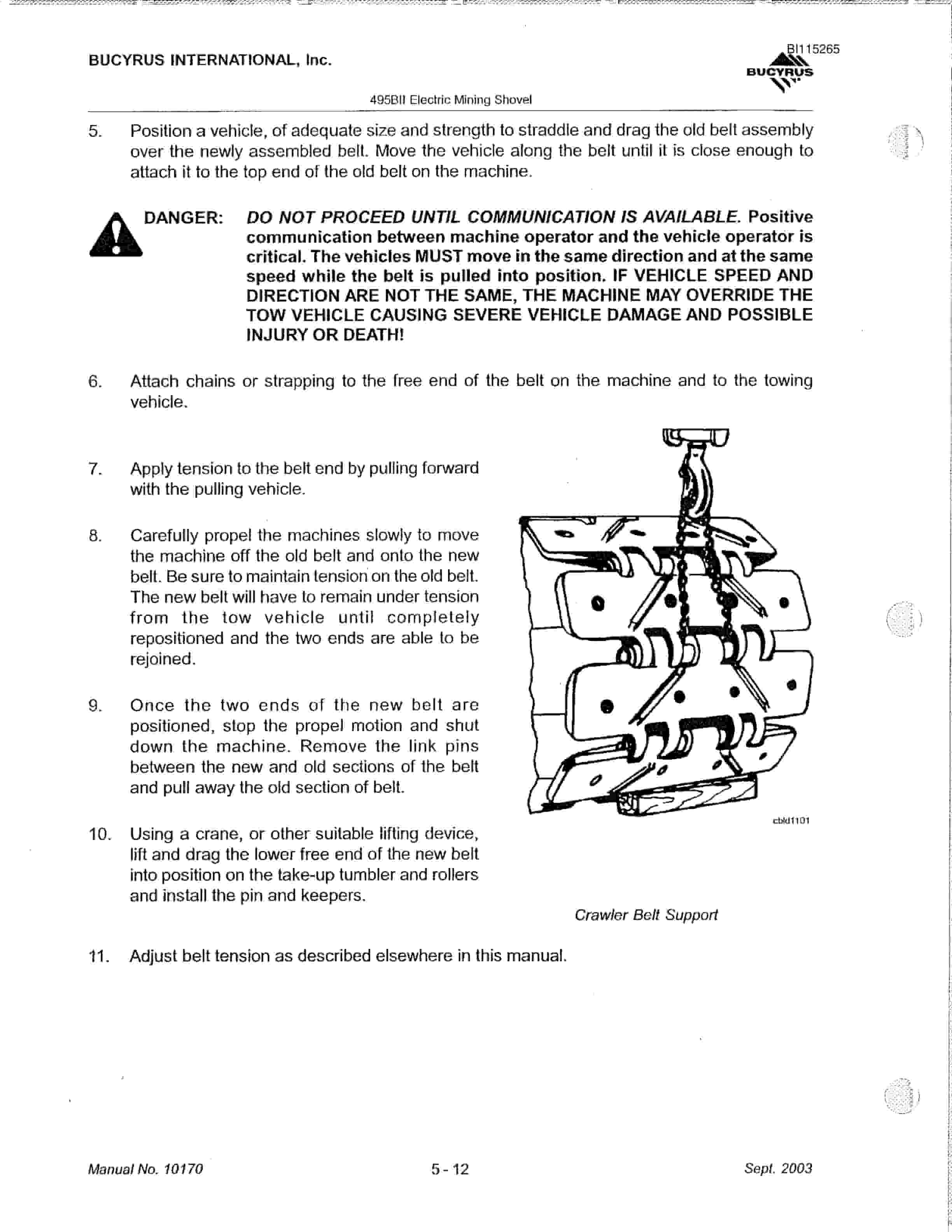 Bucyrus 495BII Mining Shovel Technical Manual BI115265-2