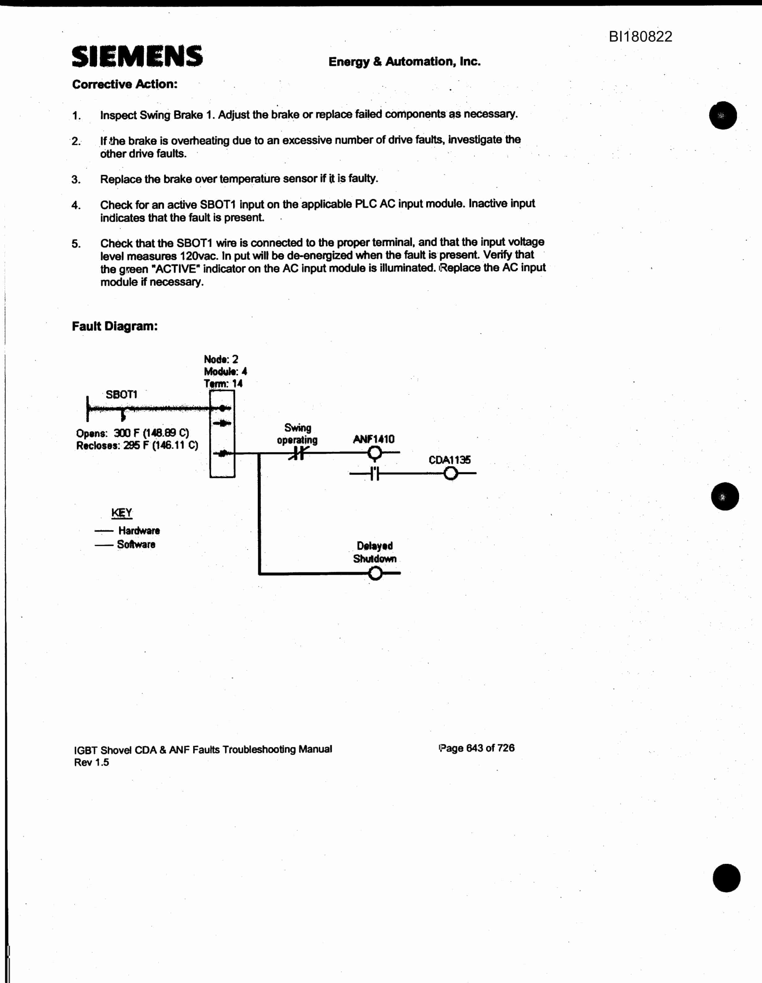 Bucyrus 495HD Mining Shovel Electrical Service Manual BI180822-4