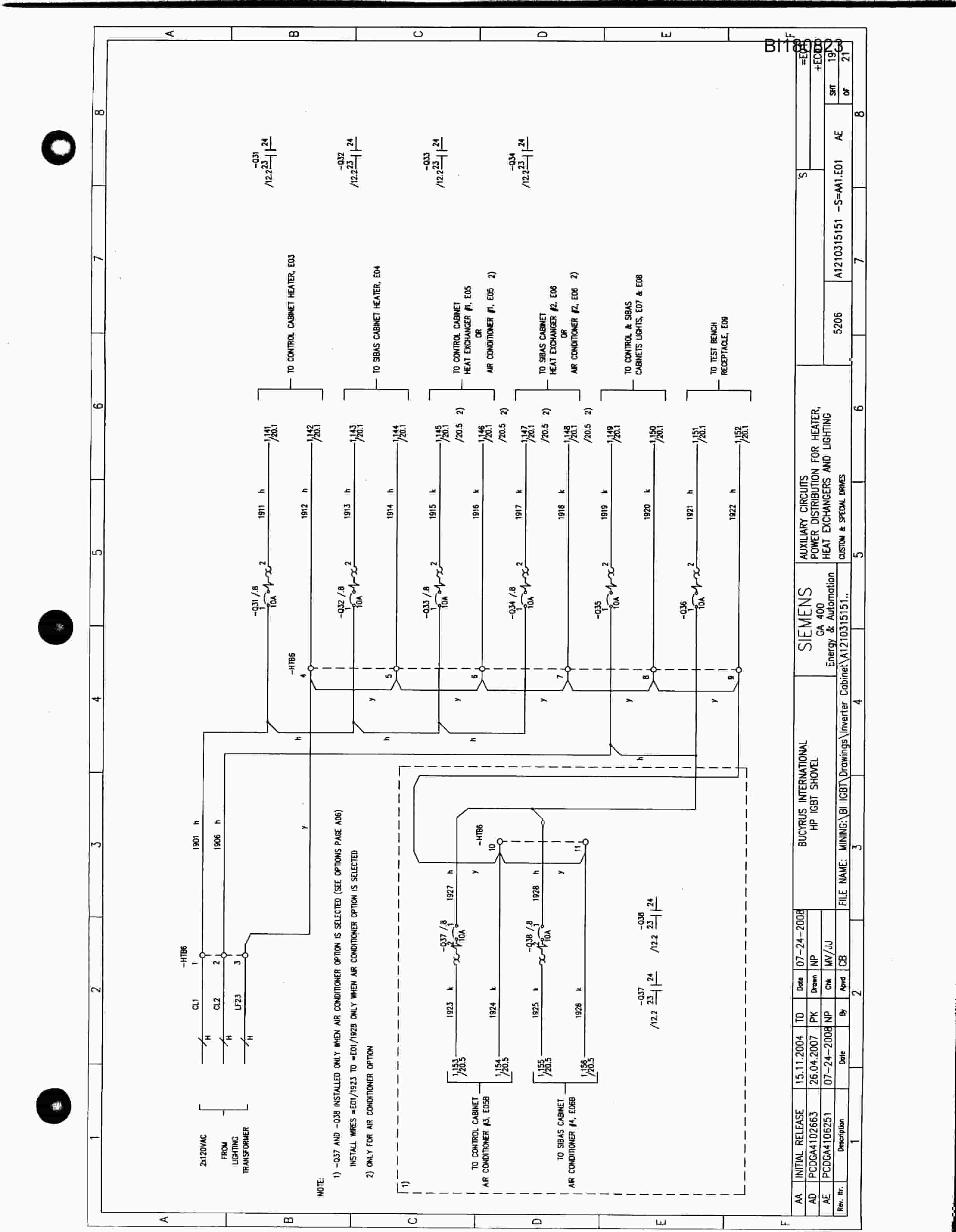 Bucyrus 495HD Mining Shovel Electrical Service Manual BI180823-2