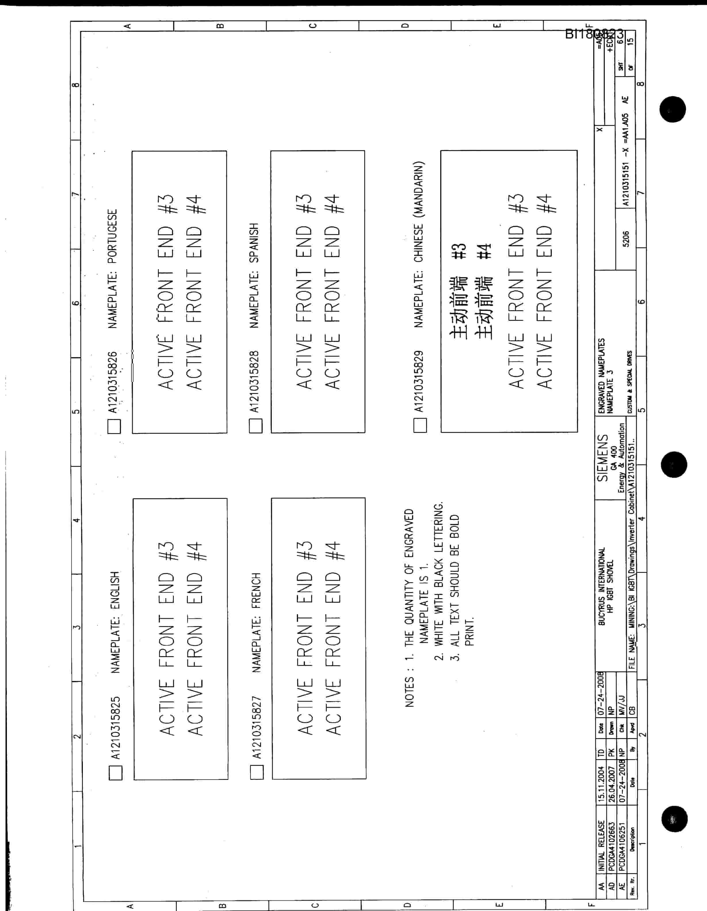 Bucyrus 495HD Mining Shovel Electrical Service Manual BI180823-5