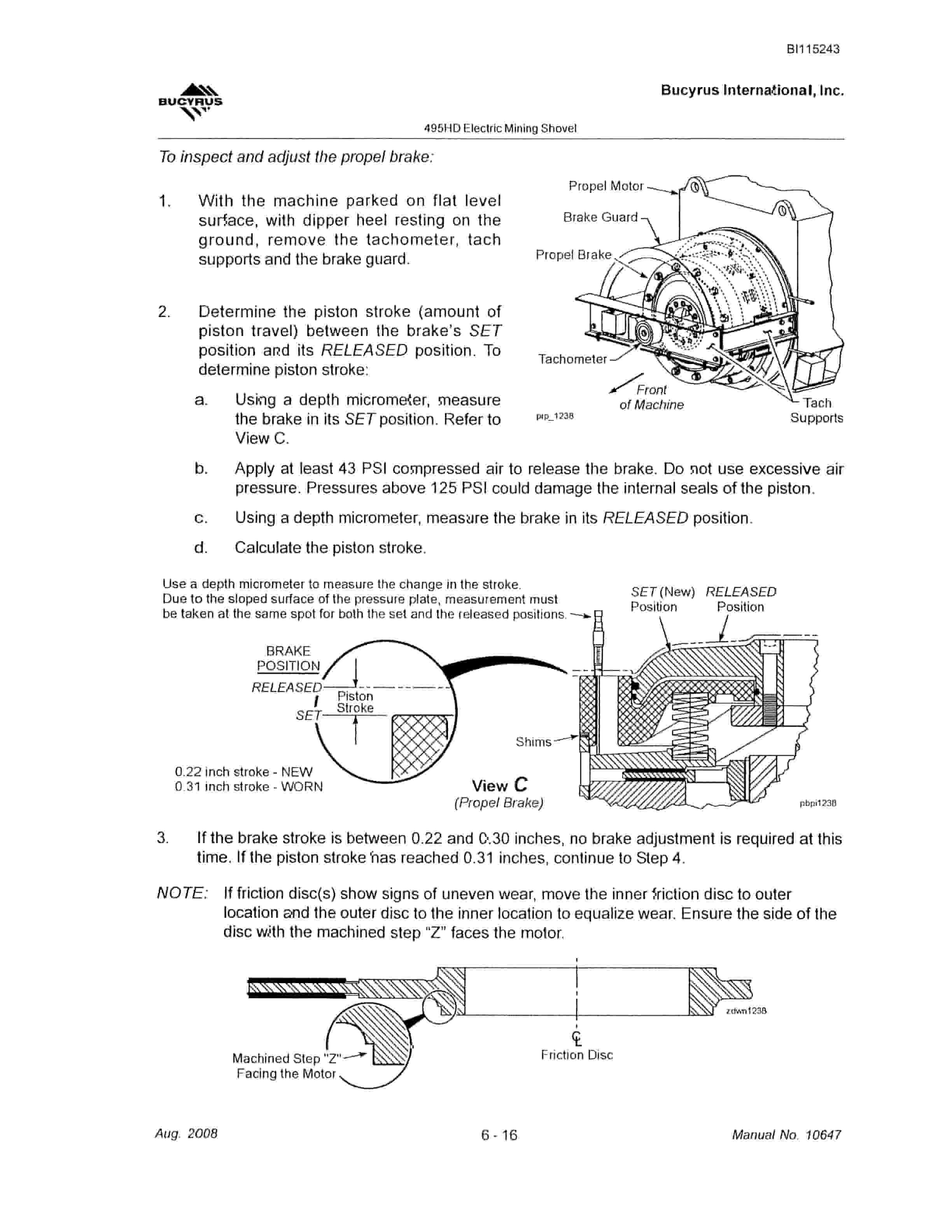 Bucyrus 495HD Mining Shovel Technical Manual BI115243 5 Bucyrus 495HD Mining Shovel Technical Manual BI115243 - Image 5
