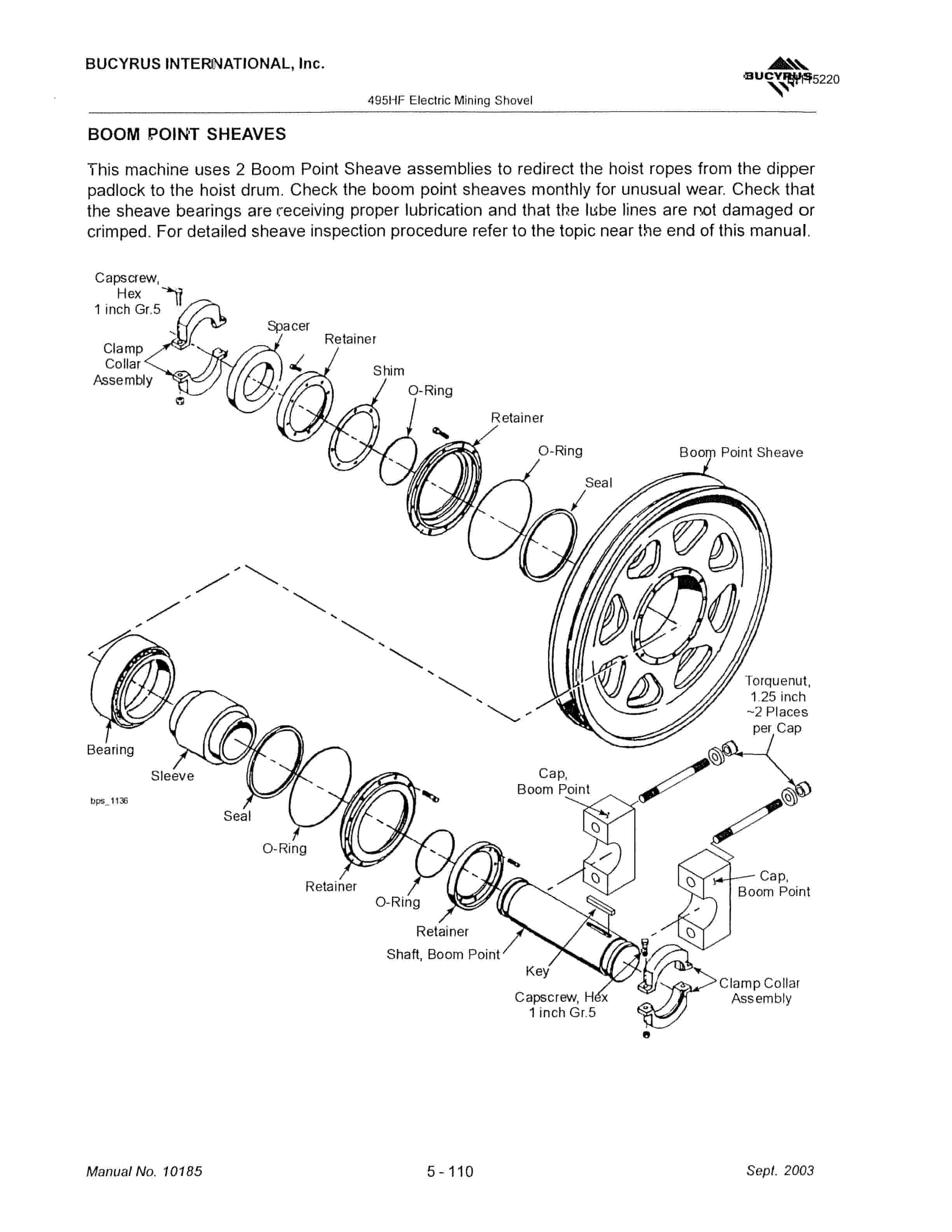 Bucyrus 495HF Mining Shovel Technical Manual BI115220 3 Bucyrus 495HF Mining Shovel Technical Manual BI115220 - Image 3