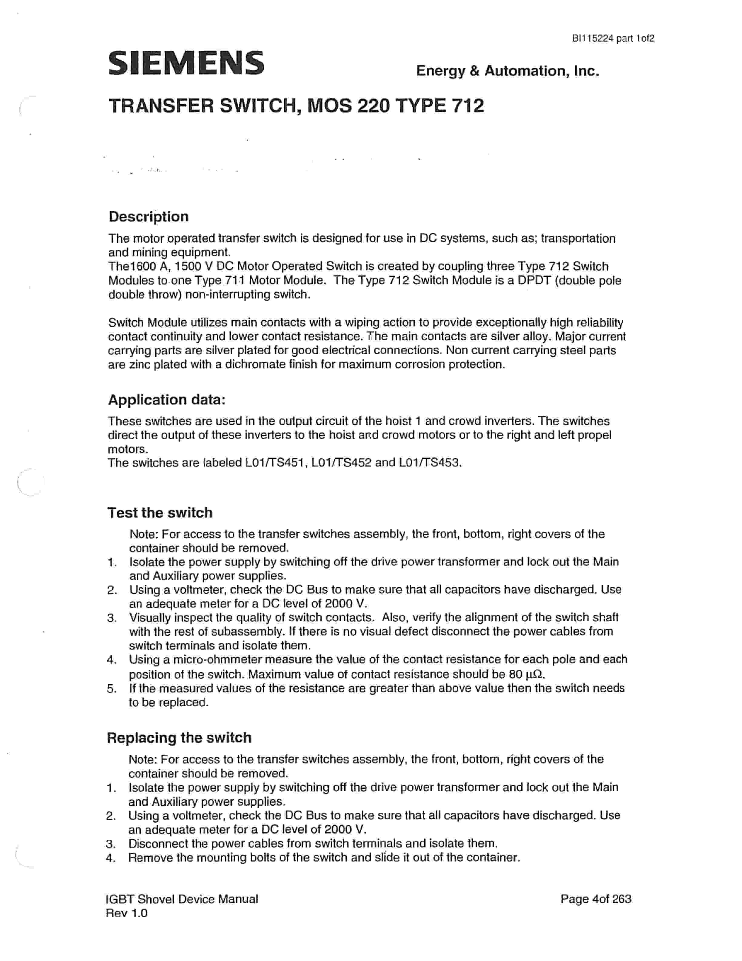 Bucyrus 495HR Mining Shovel Technical Manual BI115224 Part 1of2-5